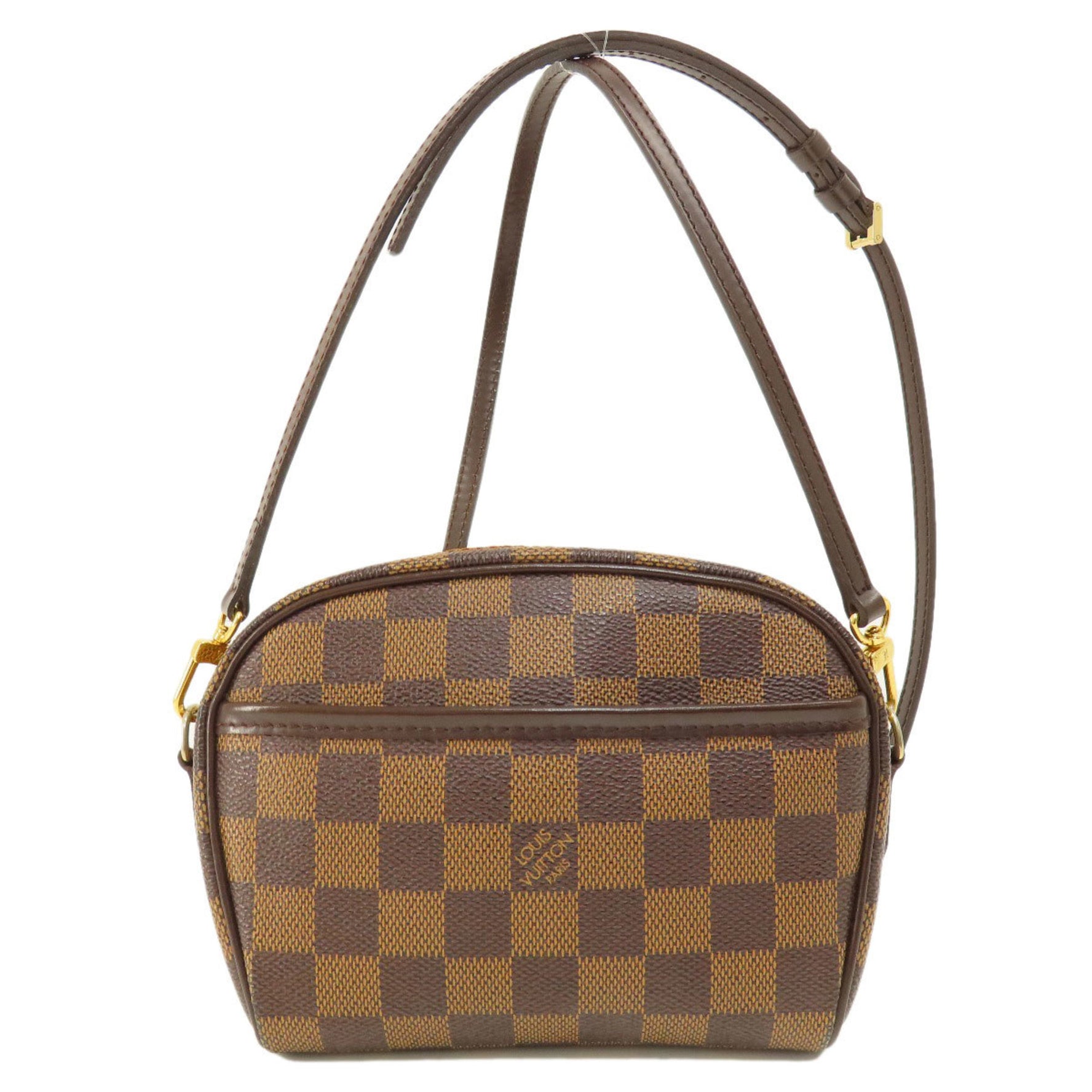 Louis Vuitton Pochette Ipanema PM Damier Ebene Shoulder Bag Canvas