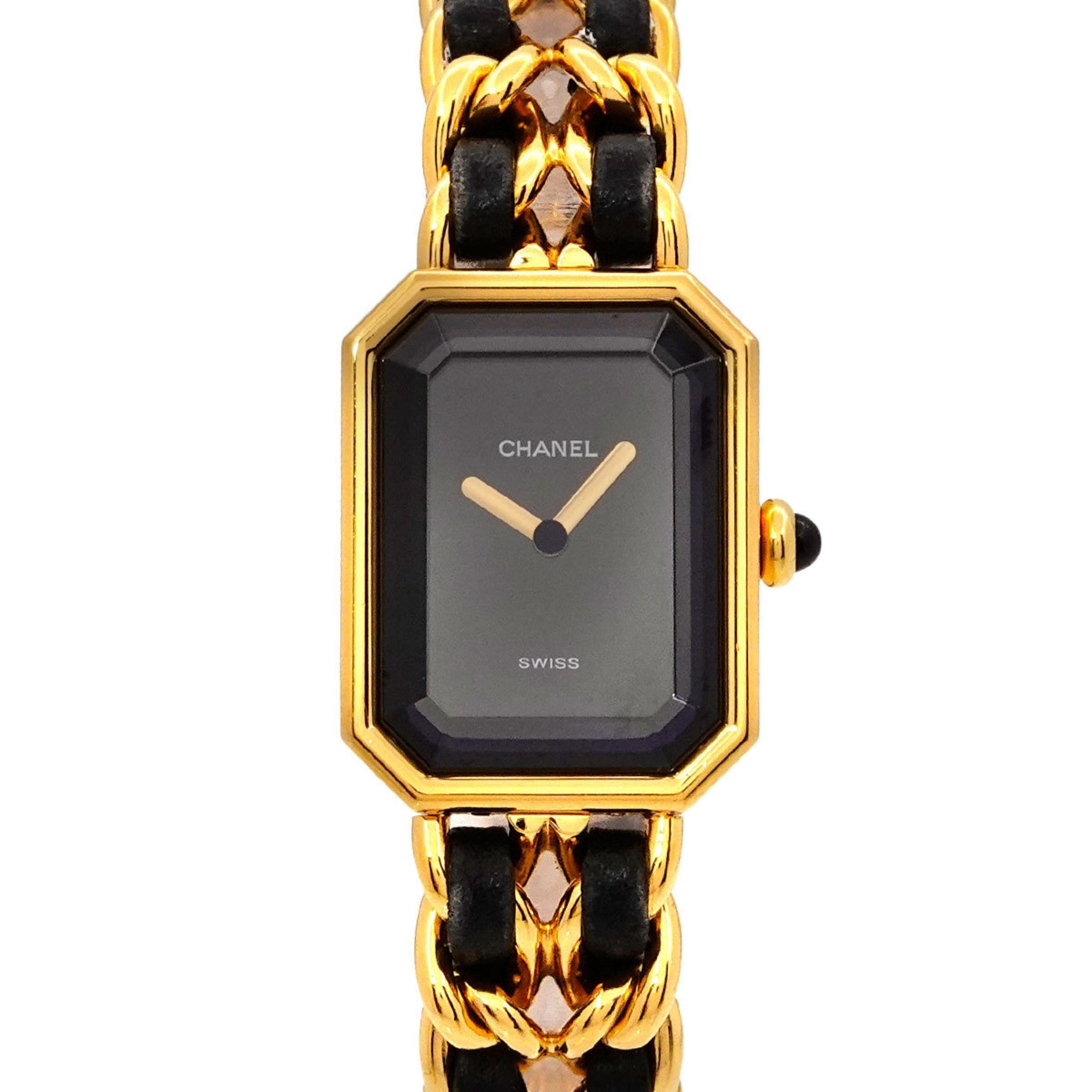 CHANEL Premiere Women's Watch, Size M, H0001, Black and Gold, Quartz Movement
