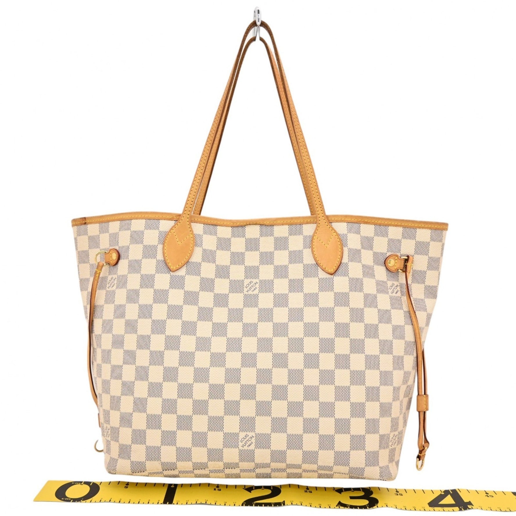 Louis Vuitton Azur Neverfull MM Tote Bag