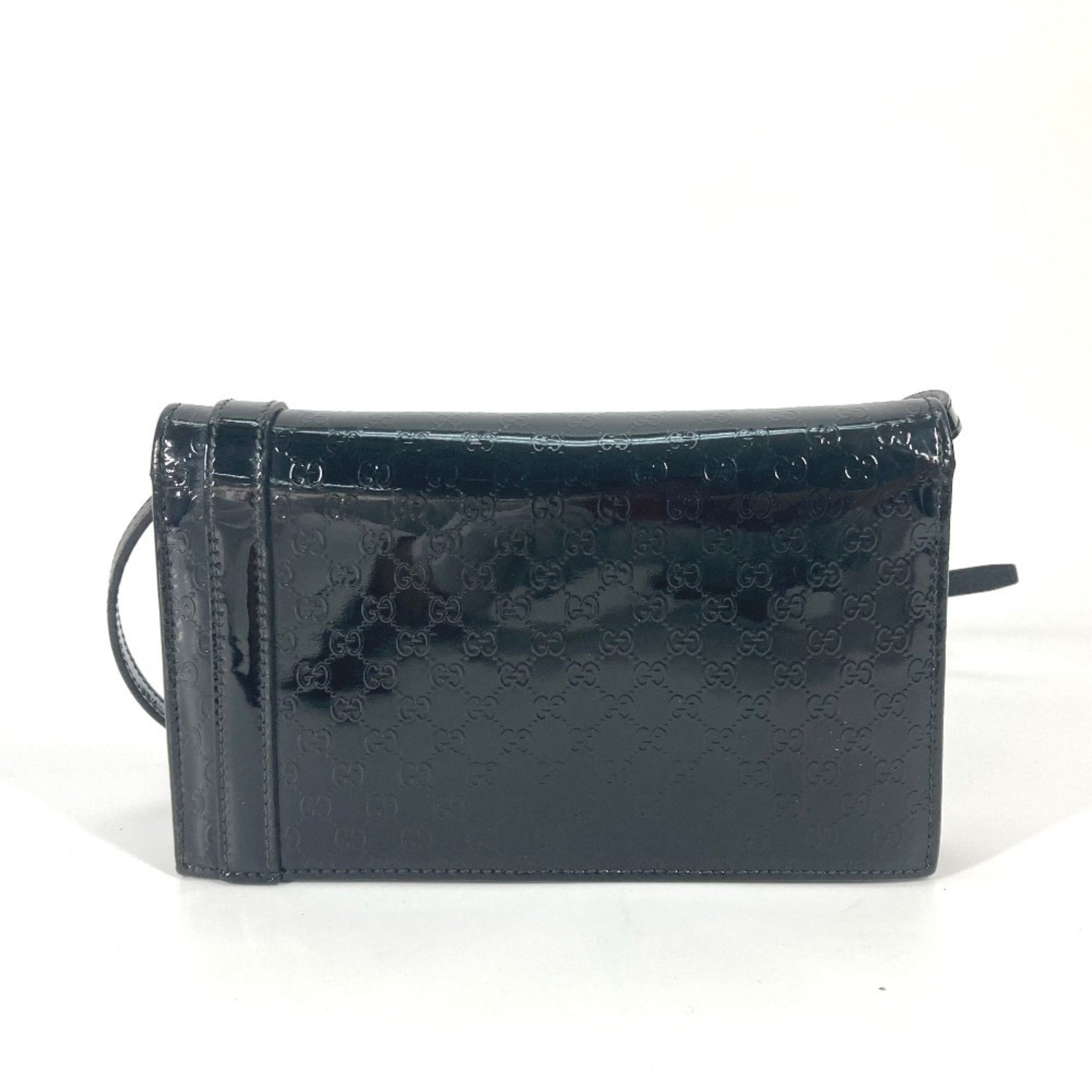 GUCCI GG Micro Nice Shoulder Wallet Long Bag Enamel