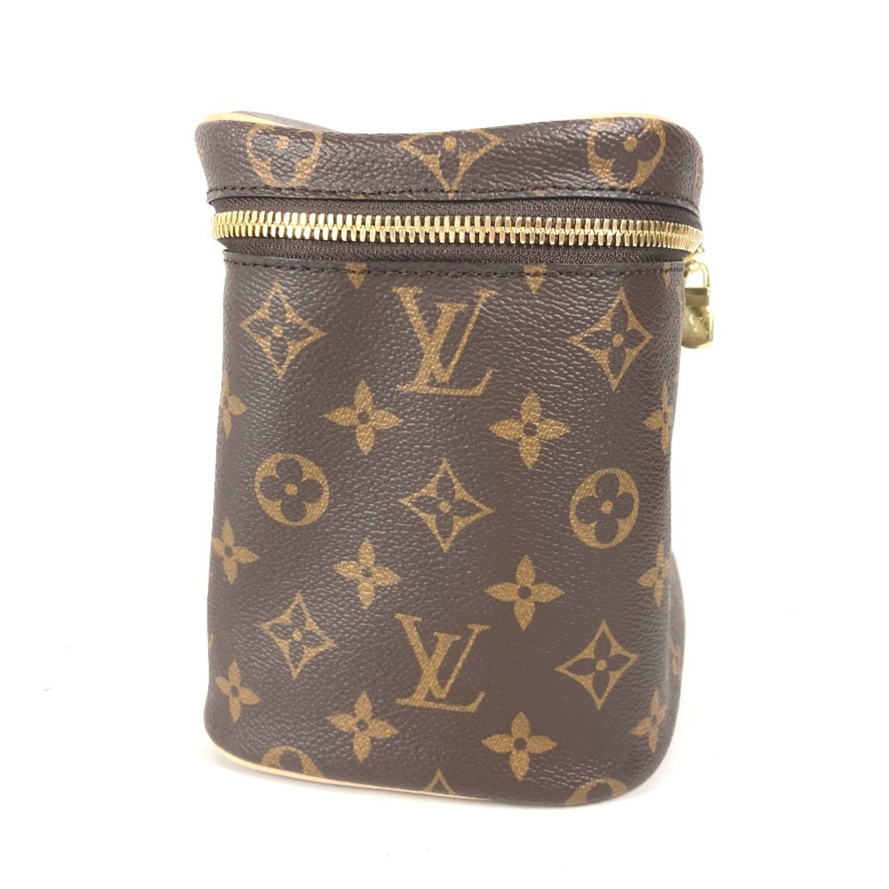 LOUIS VUITTON Louis Vuitton M42265 Monogram Nice BB Vanity Bag Pouch Handbag Canvas Women's Brown Similar