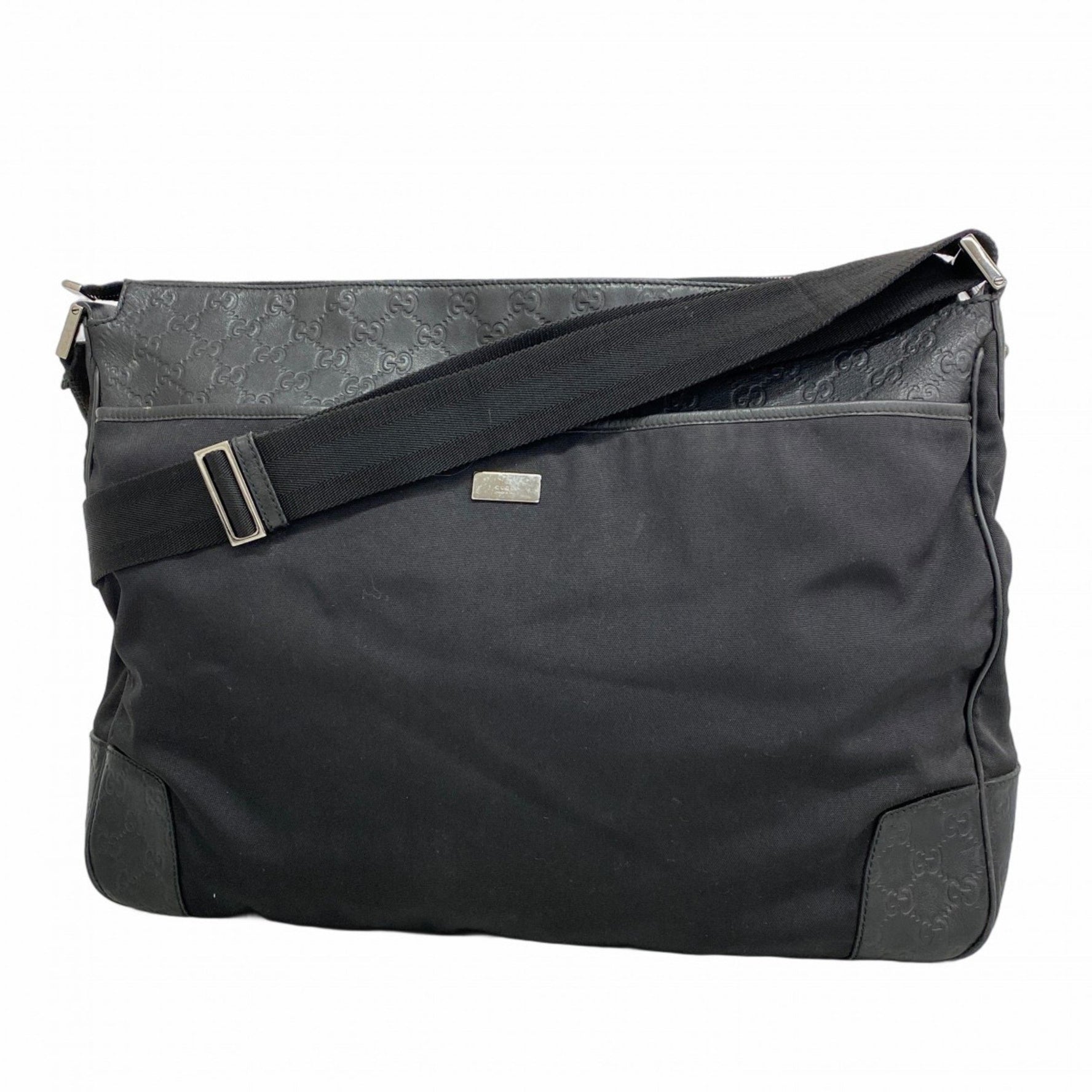Gucci Shoulder Bag Guccissima Leather Nylon