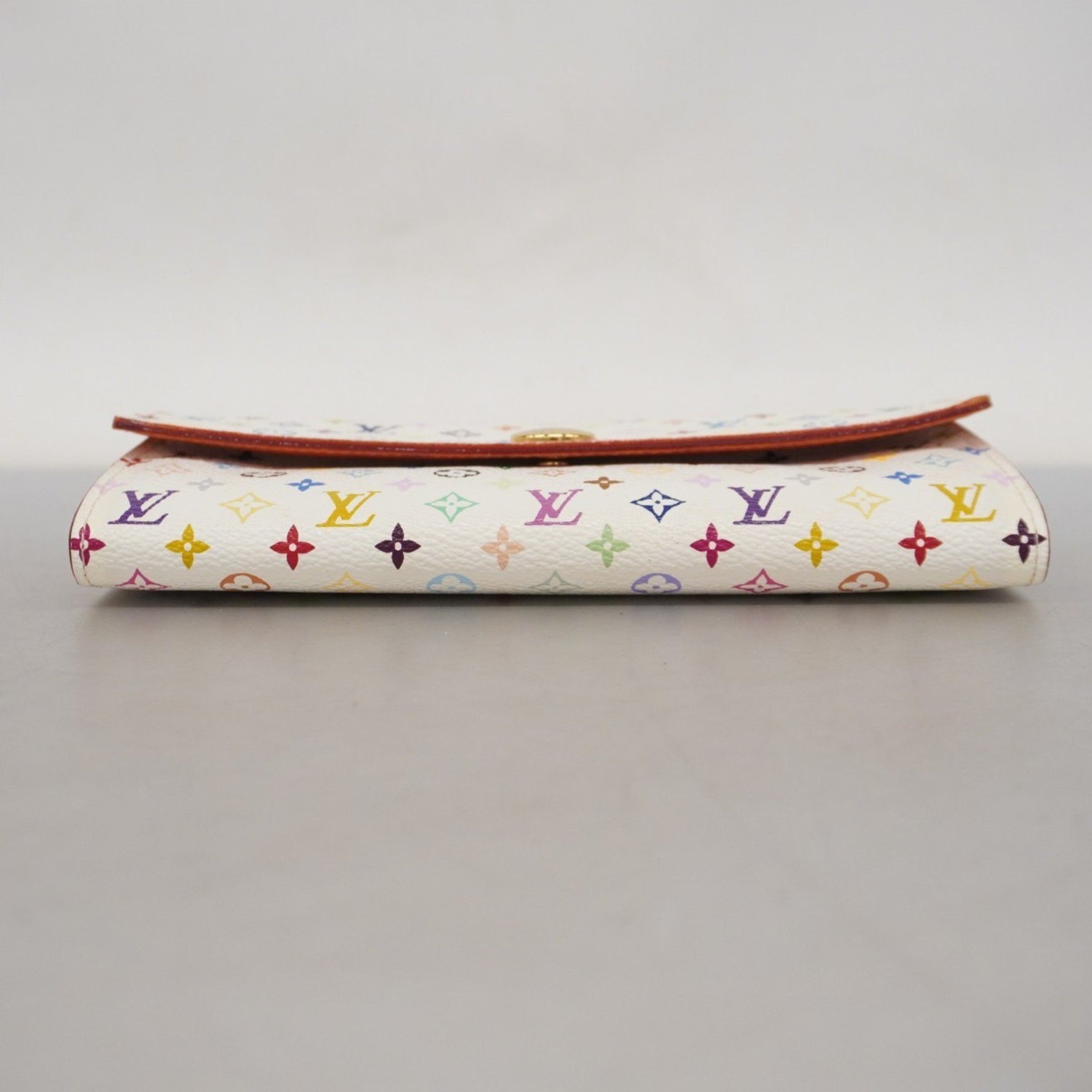 Louis Vuitton Monogram Multicolore Portefeuille Sarah Long Wallet M60272 Orange Women's P1145772