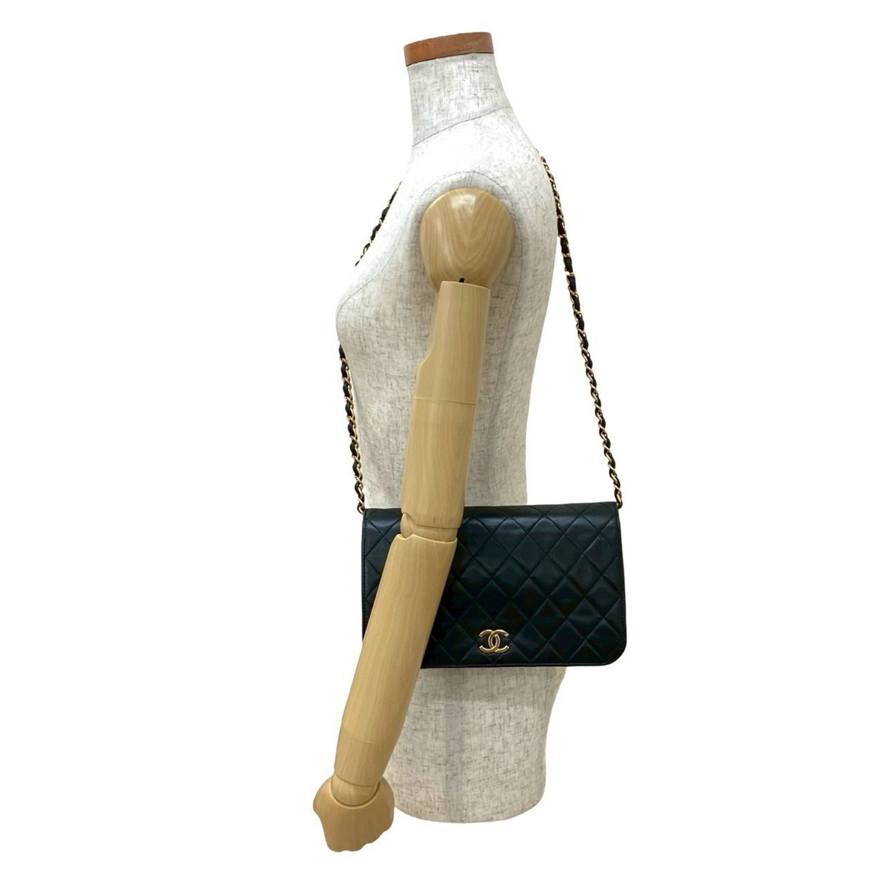 CHANEL Matelasse Coco Mark Lambskin Chain Shoulder Bag, 00068