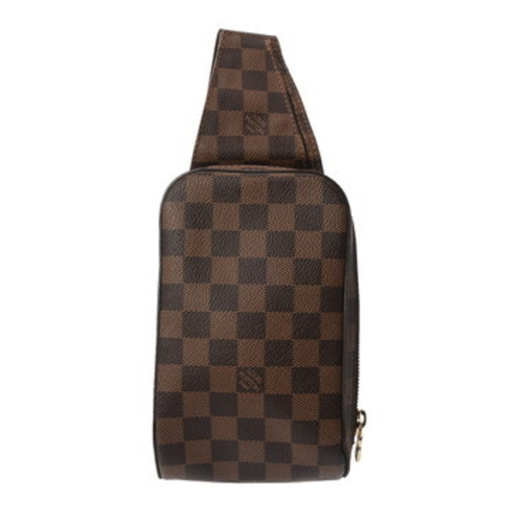 LOUIS VUITTON Damier Geronimos Brown Men's Canvas Body Bag, AB Rank, Pre-owned, Ginzo