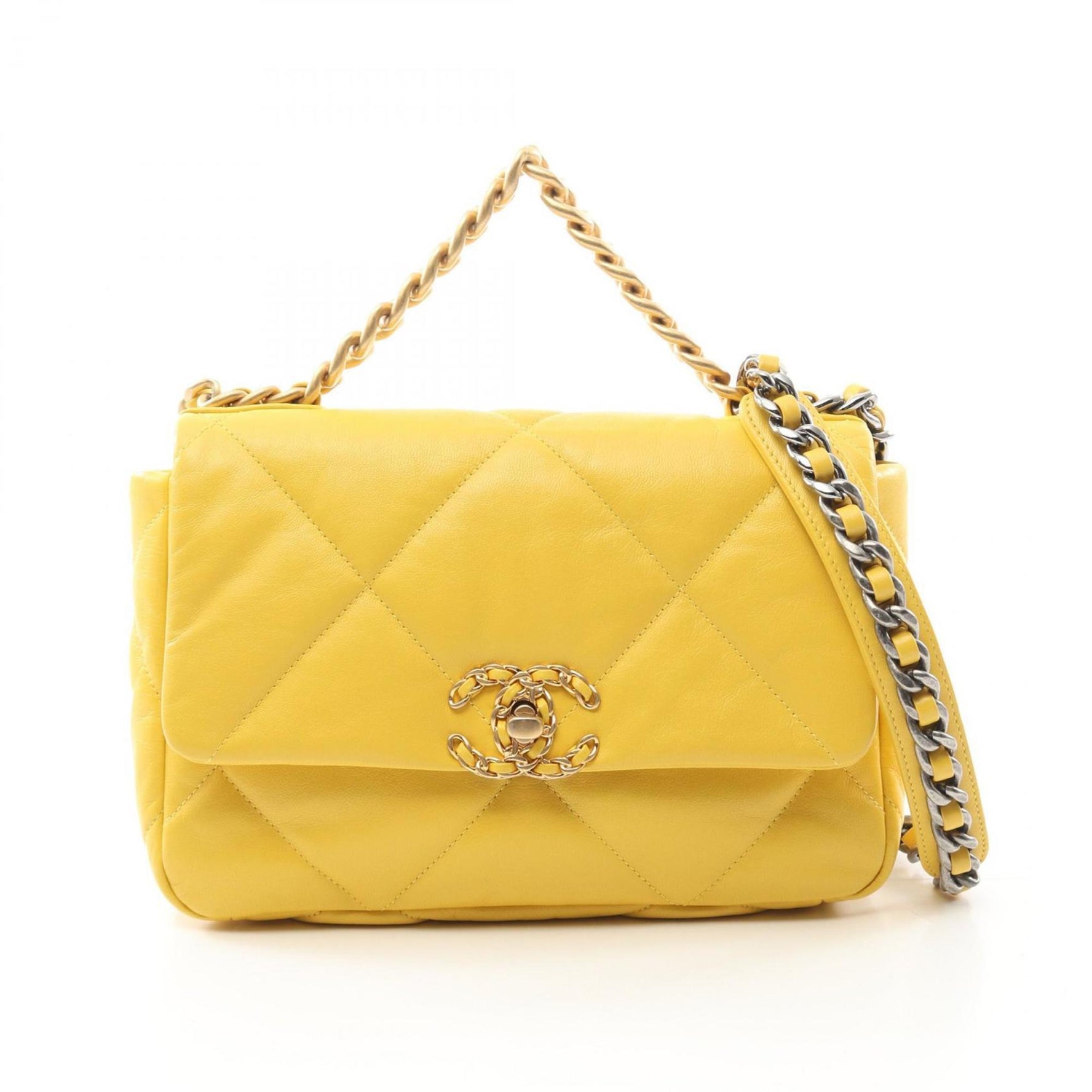 CHANEL 19 Disneuf Matelasse Shoulder Bag Lambskin (Sheepskin)