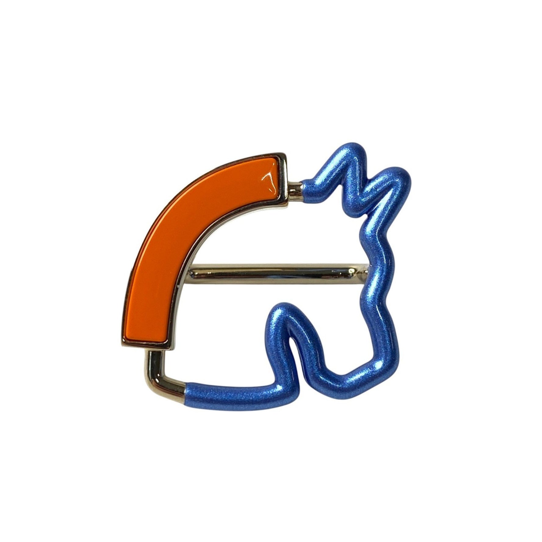 Hermes Hermès 70 Cheval Neon Horse Scarf Ring