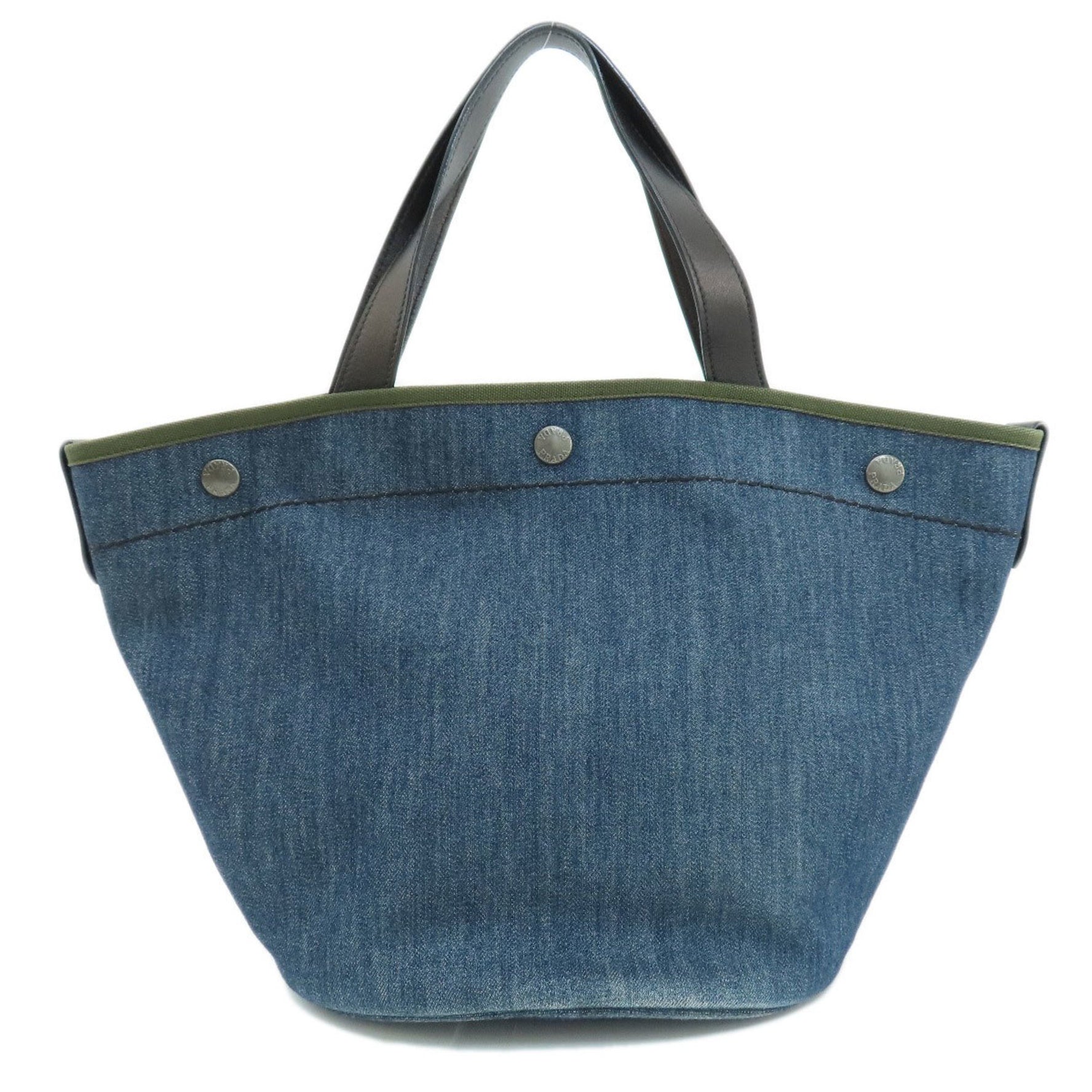 Prada 1BG244 Bucket Handbag Denim Women's