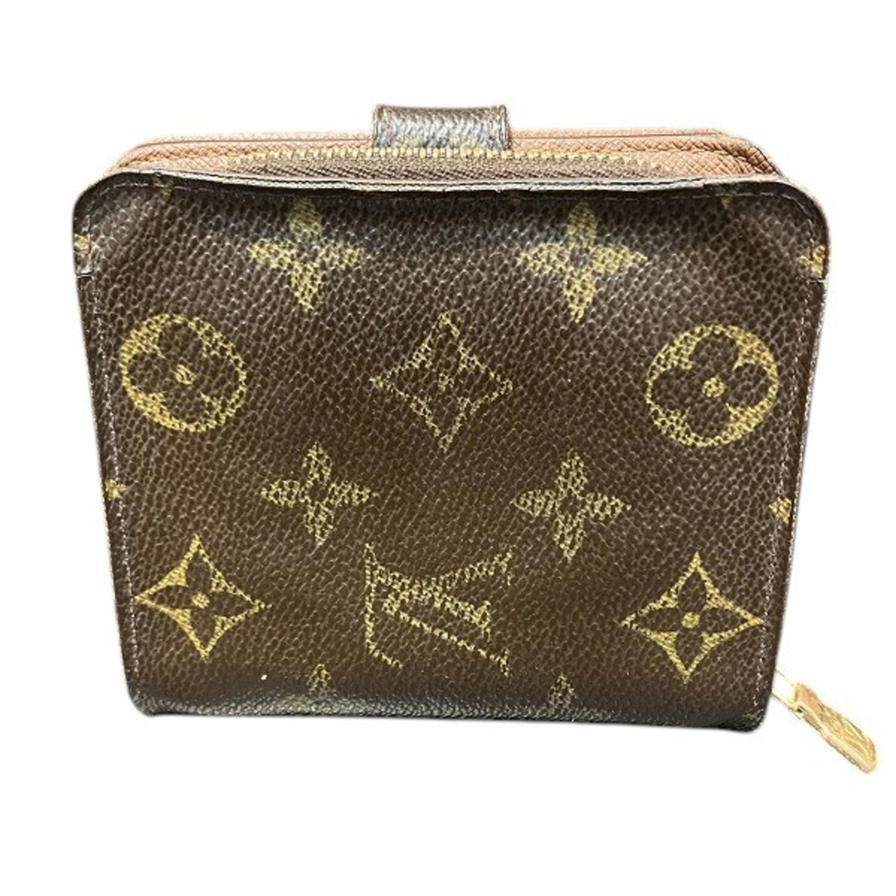 Louis Vuitton Monogram Compact Zip M61667 Bi-fold Wallet for Men and Women