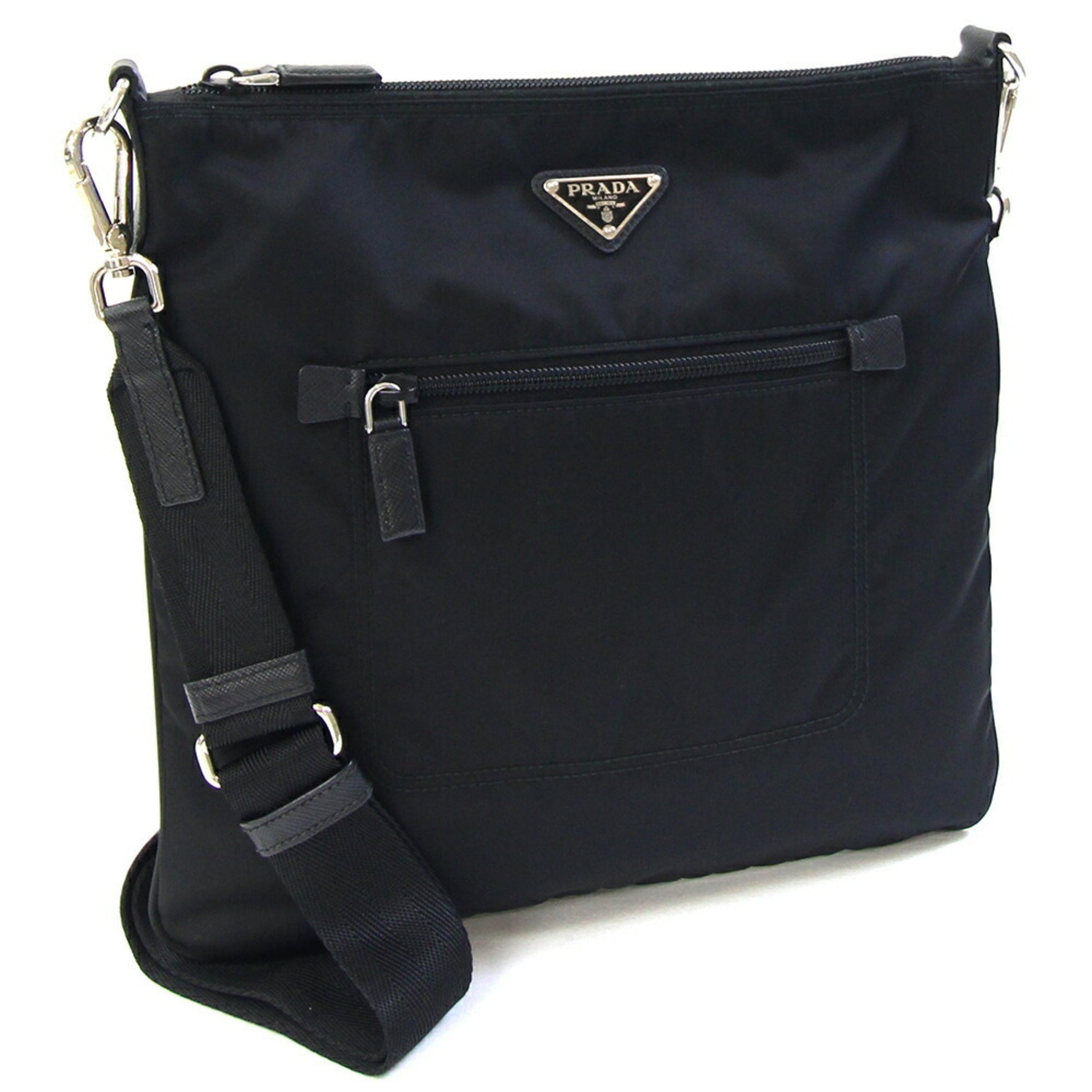 Prada Shoulder Bag Nylon and Leather Crossbody Women
