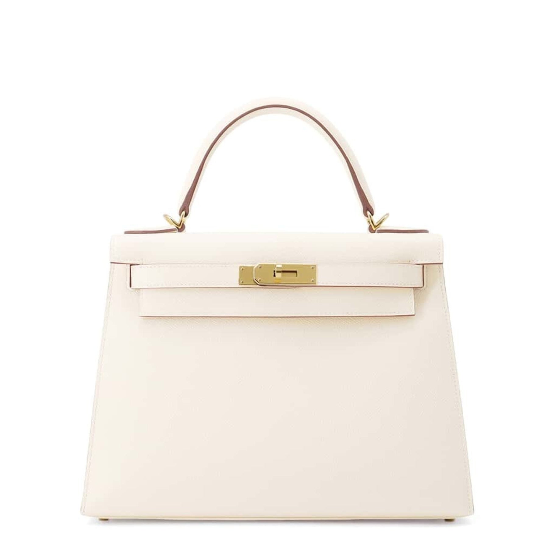 Hermes handbag Kelly 28, outside stitching, nata, Epson, U stamp, 2-way shoulder
