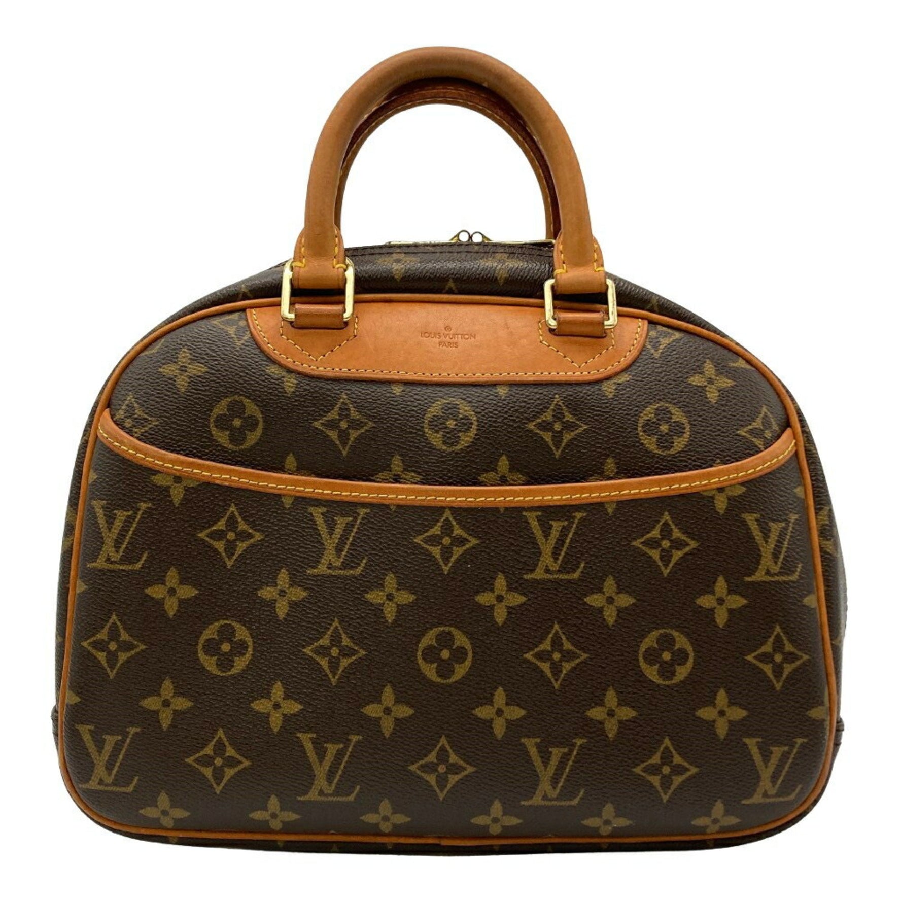 Louis Vuitton Trouville Handbag Monogram Canvas Brown