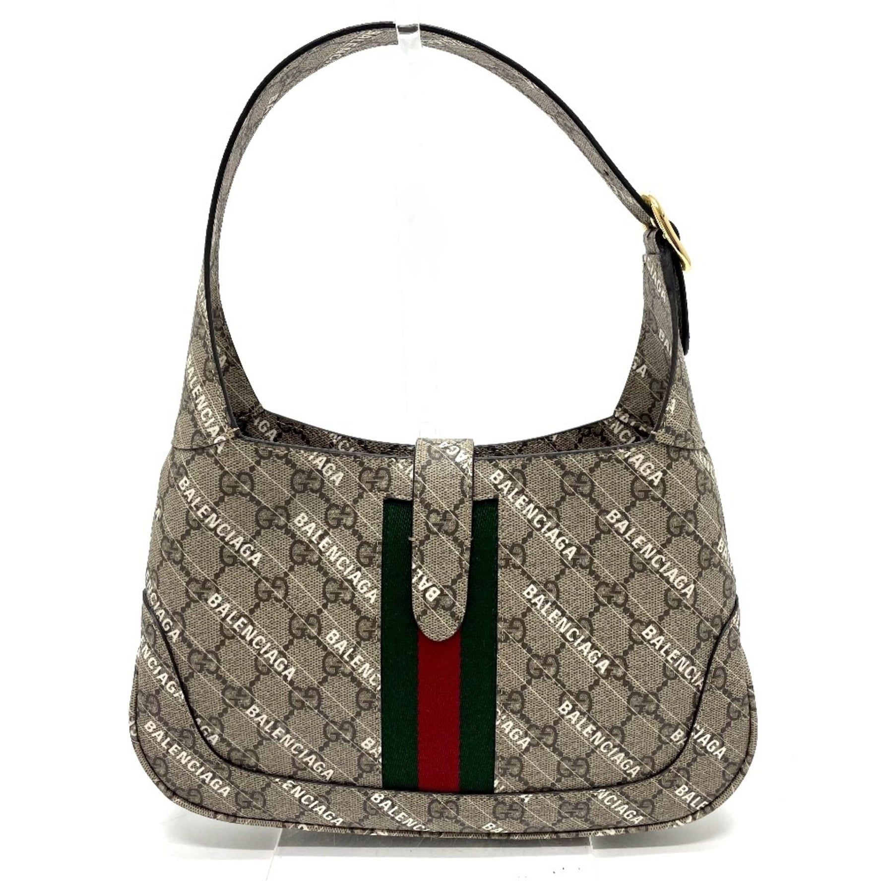 Gucci Balenciaga BALENCIAGA collaboration Bag Jackie 1961 2WAY Hand Bag Beige