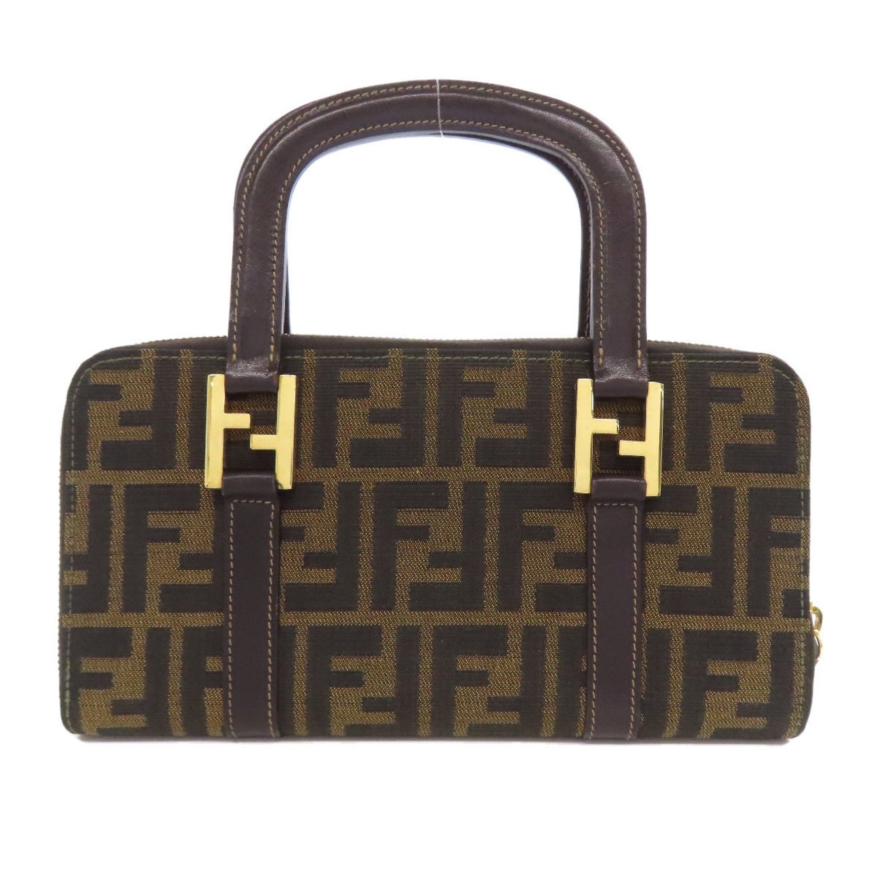 Fendi Zucca pattern canvas handbag