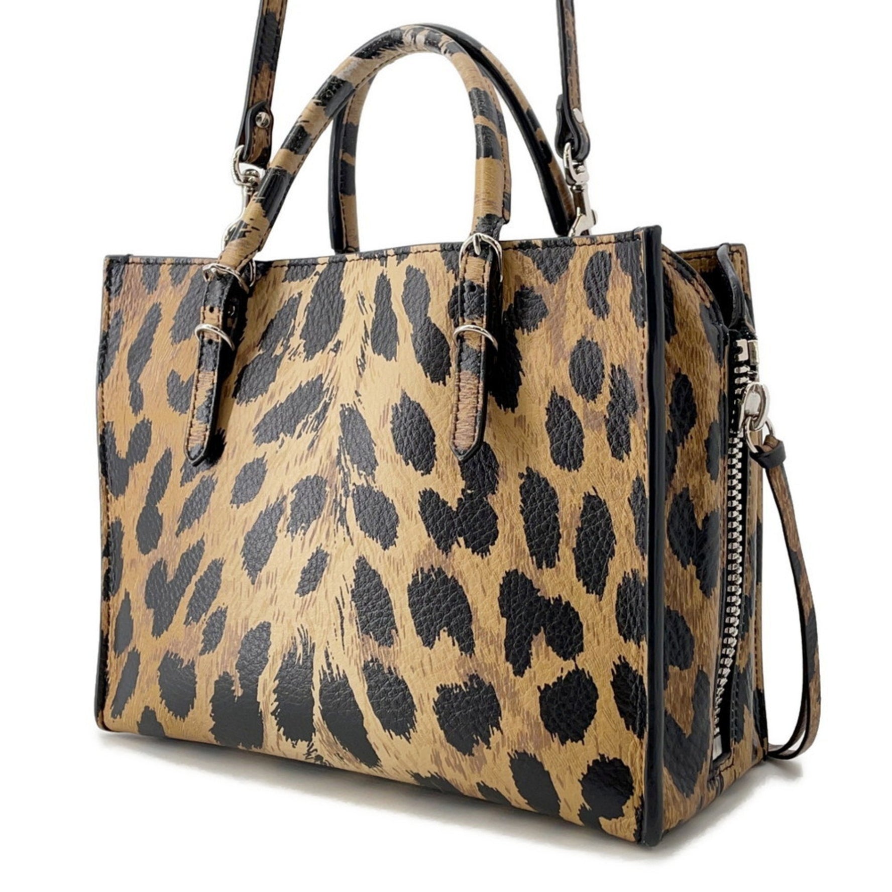 Balenciaga Mini Paper Leopard Print Leather Handbag