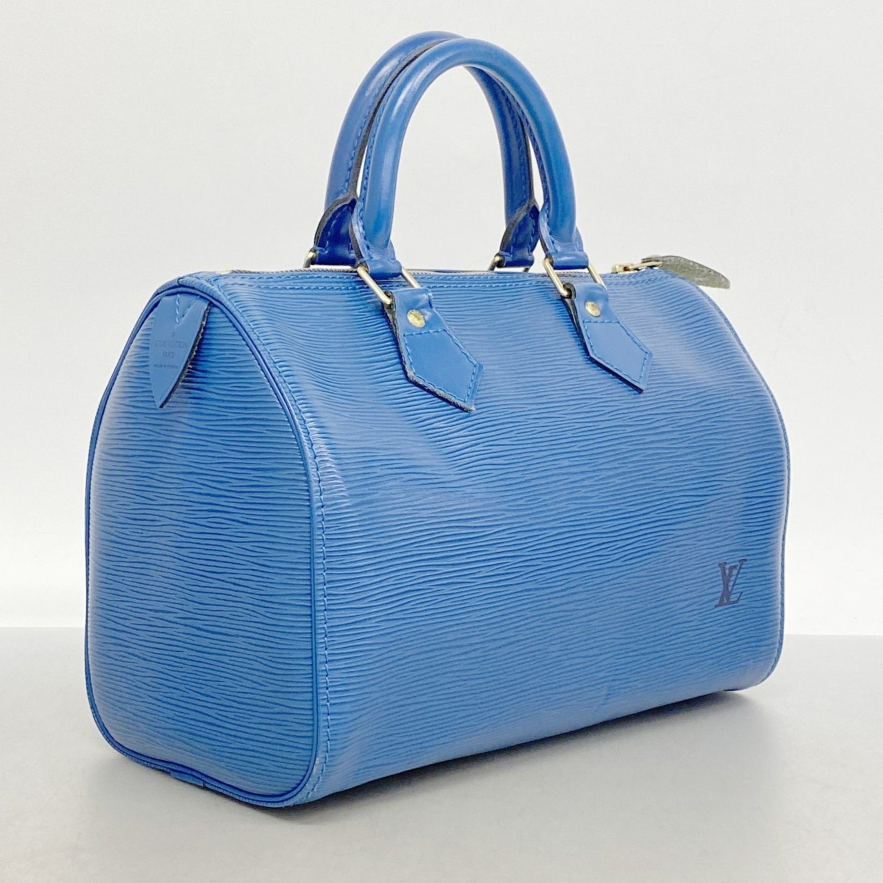 Louis Vuitton Epi Speedy 25 Handbag Toledo Blue for Women