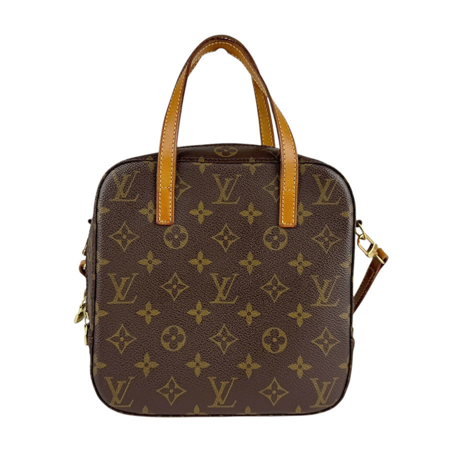 Louis Vuitton Handbag Shoulder Bag Monogram Spontini Canvas Gold