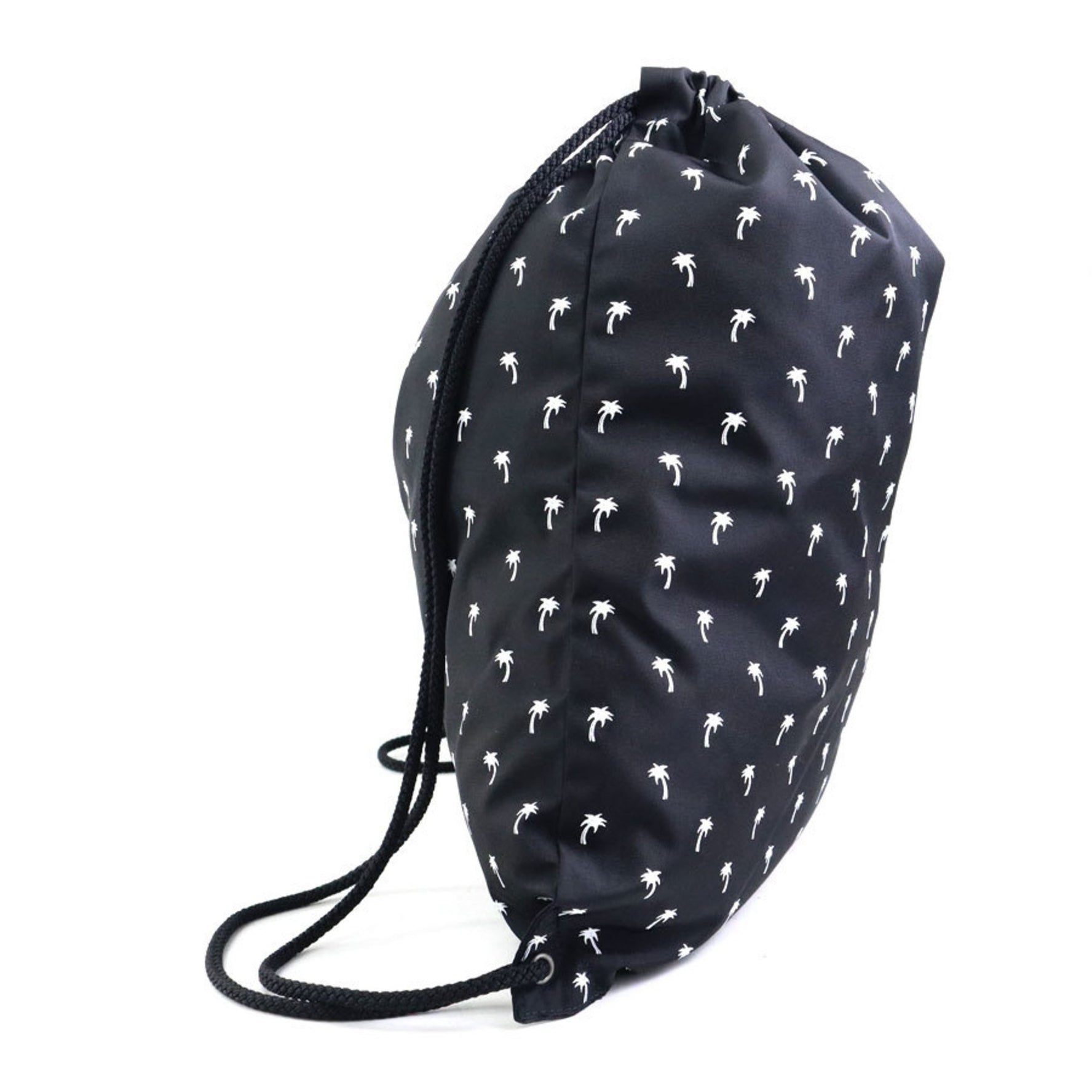 Saint Laurent SAINT LAURENT Backpack Knapsack Nylon Black x White Men Women h31162g