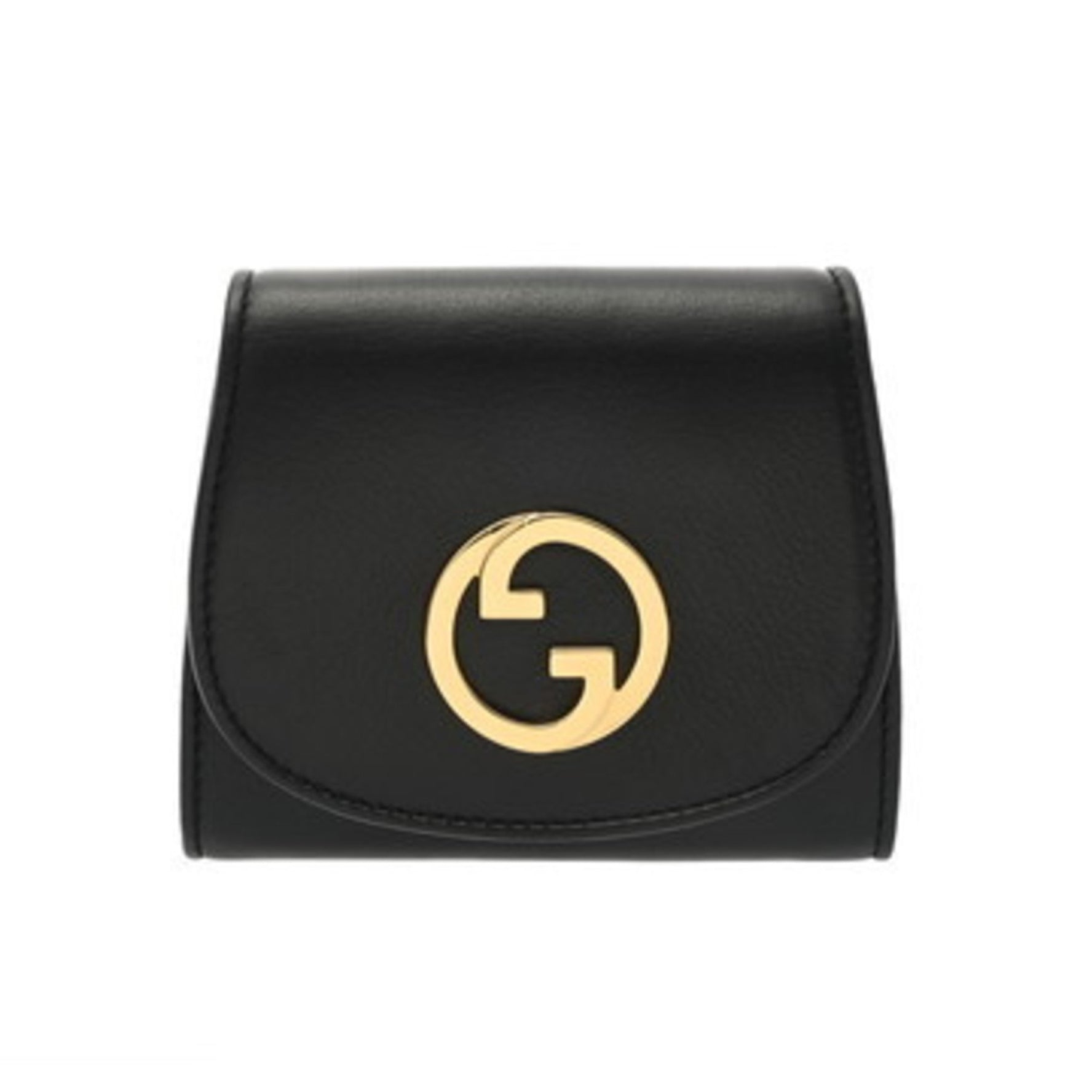 GUCCI Medium Leather Chain Wallet, A Rank, Pre-owned, Ginzo