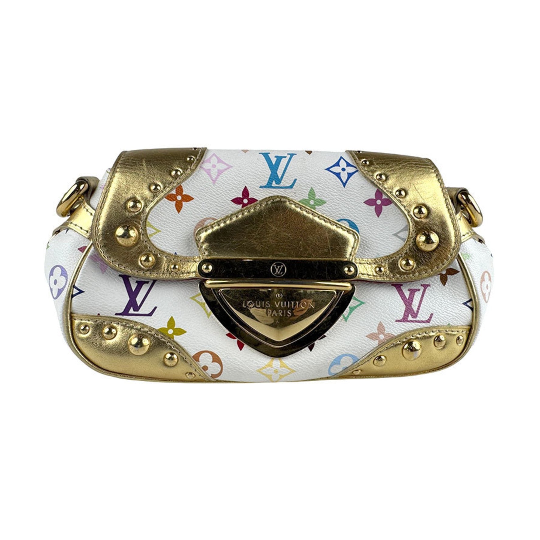 Louis Vuitton Marilyn Monogram Multicolore Shoulder Bag in All Leather with Gold and Brown Finish