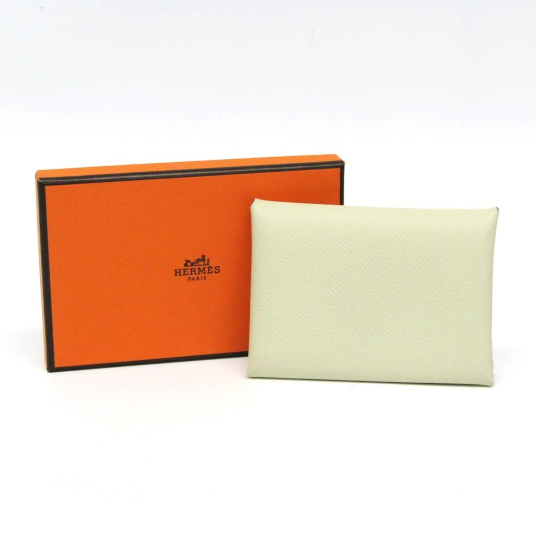 Hermes Calvi Duo Chevre Epsom Leather Card Case