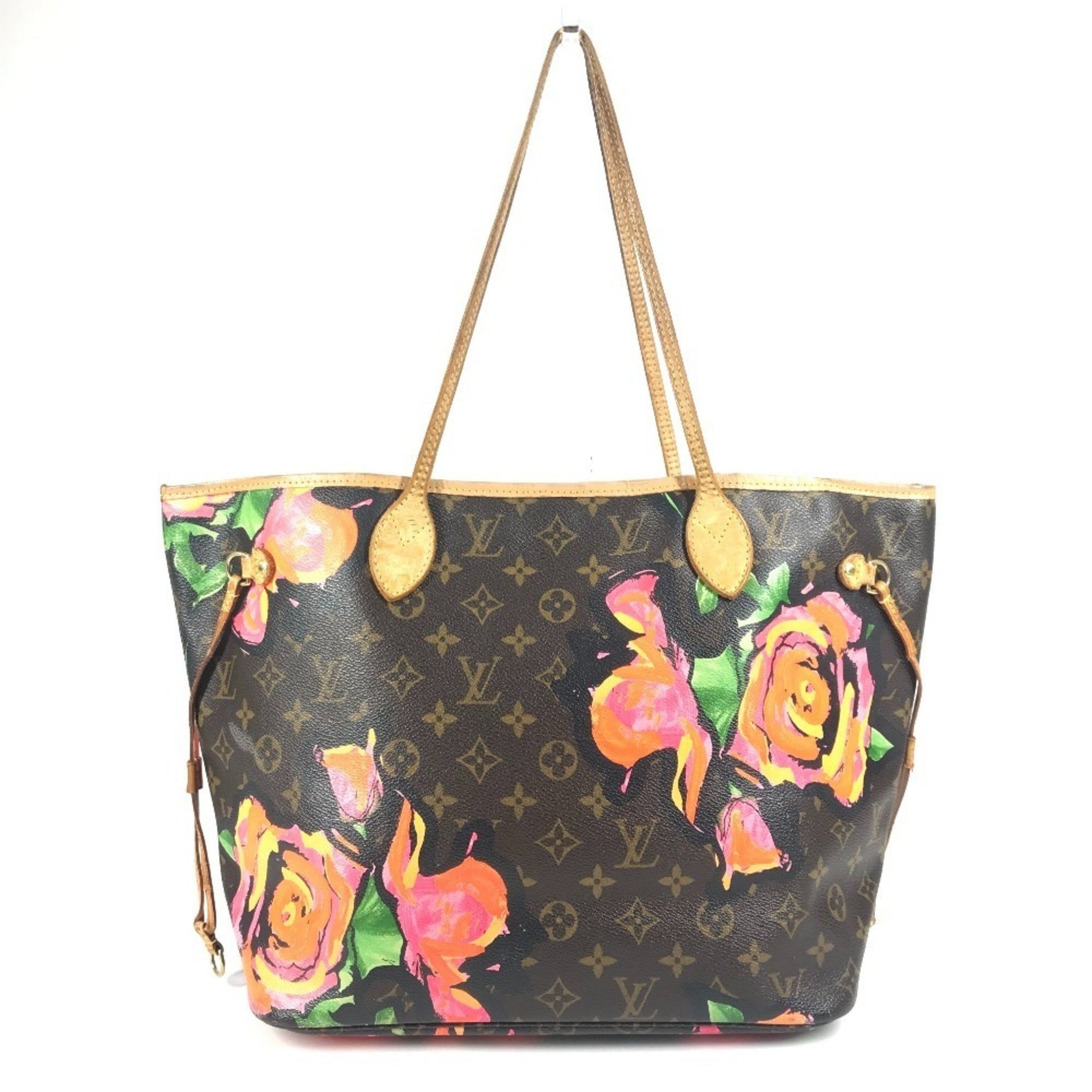 LOUIS VUITTON Monogram Rose Neverfull MM Shoulder Bag/Tote Bag in Canvas, Brown