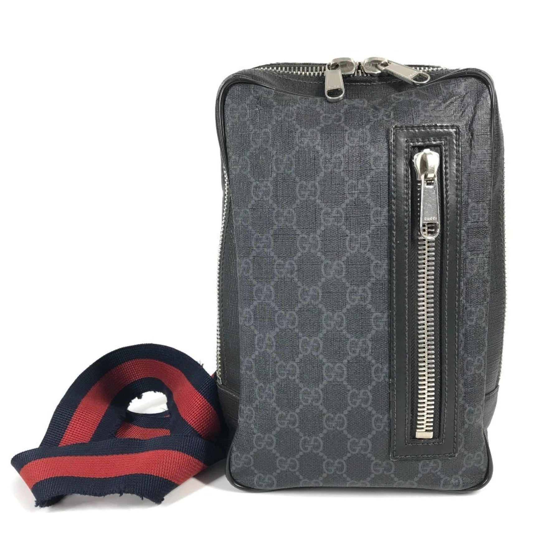 GUCCI Sherry Line GG Supreme Belt Bag/Body Bag in Canvas/Leather, Men's