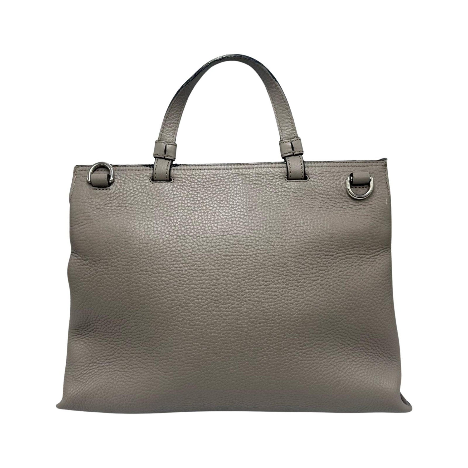 Gucci Bamboo Daily 2-Way Shoulder Bag in Grey Leather for Women