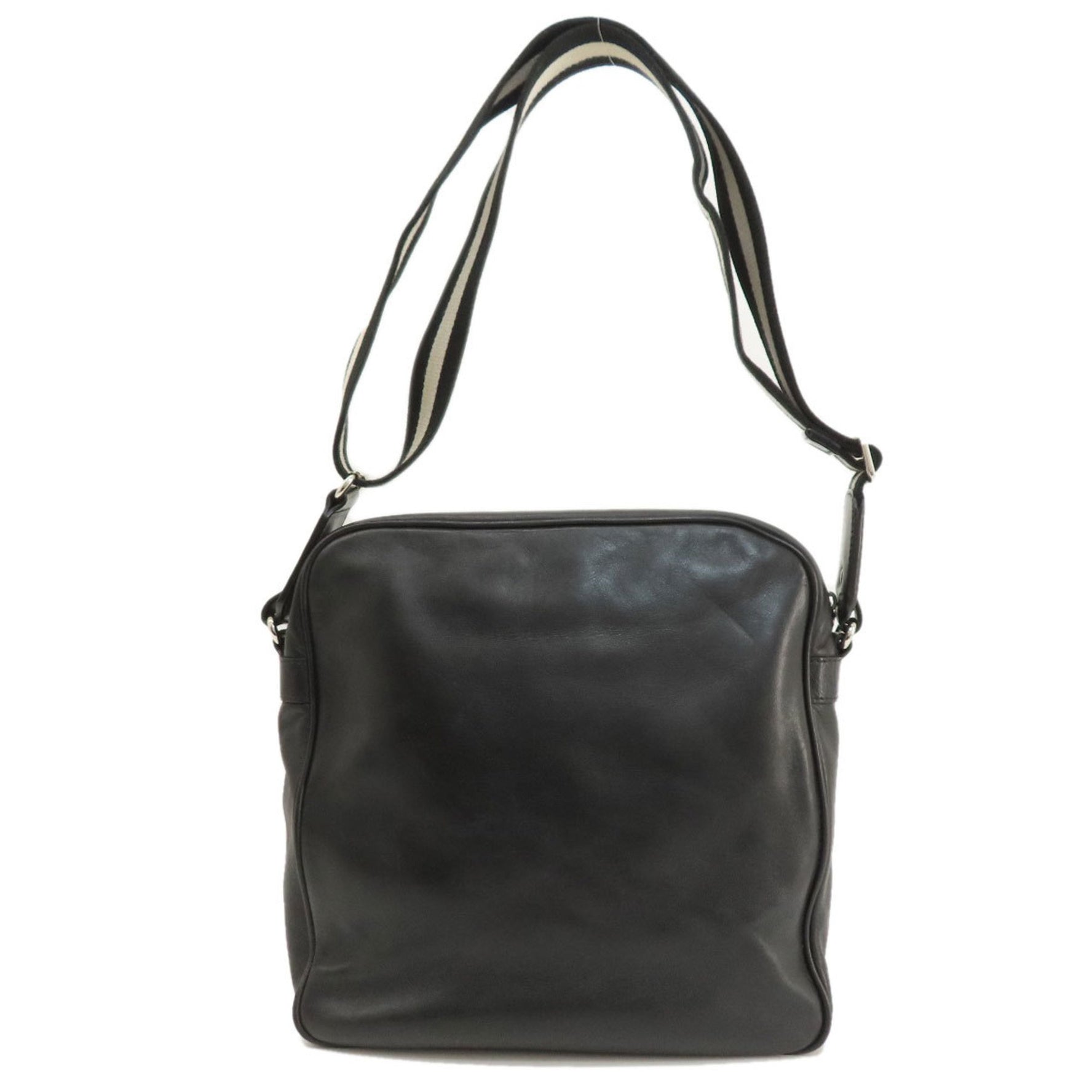 Bally Design Shoulder Bag Leather Women's