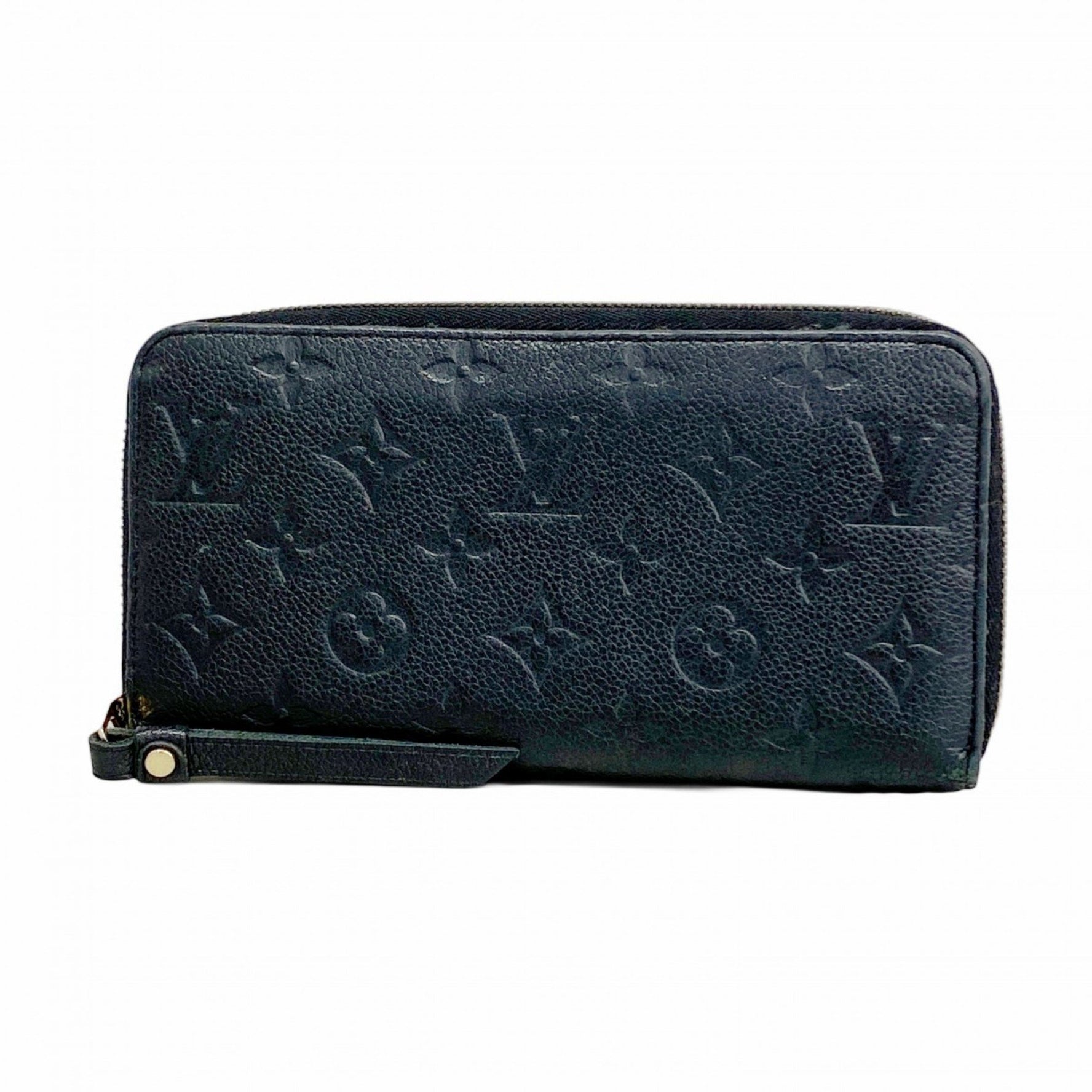 Louis Vuitton Monogram Empreinte Zippy Wallet M60571 Noir Women's Long