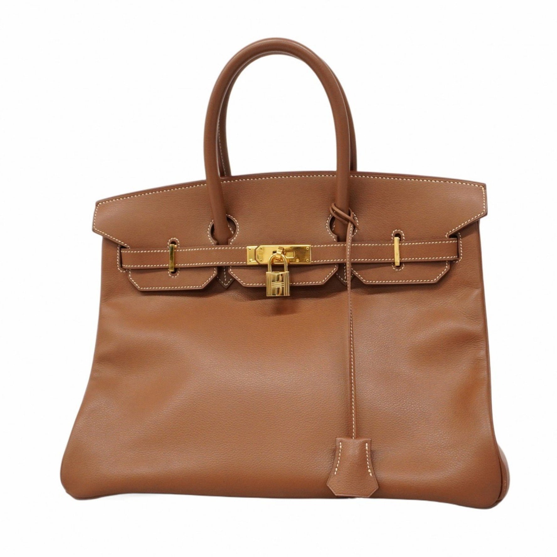 Hermes Hermès Birkin 35 handbag, Vacherie Cognac, C stamp, women's, P1297636