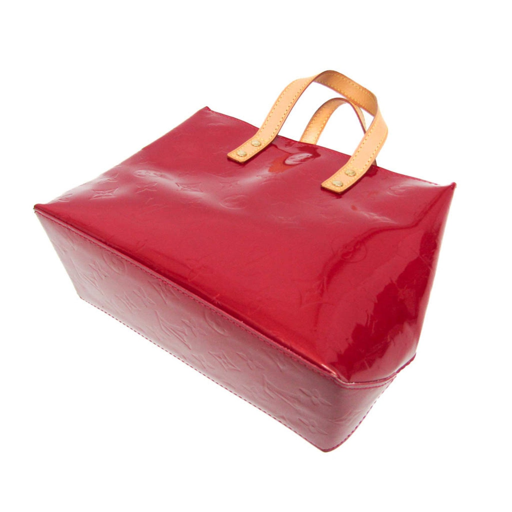 Louis Vuitton Monogram Vernis Reade PM Handbag Pomme D'amour