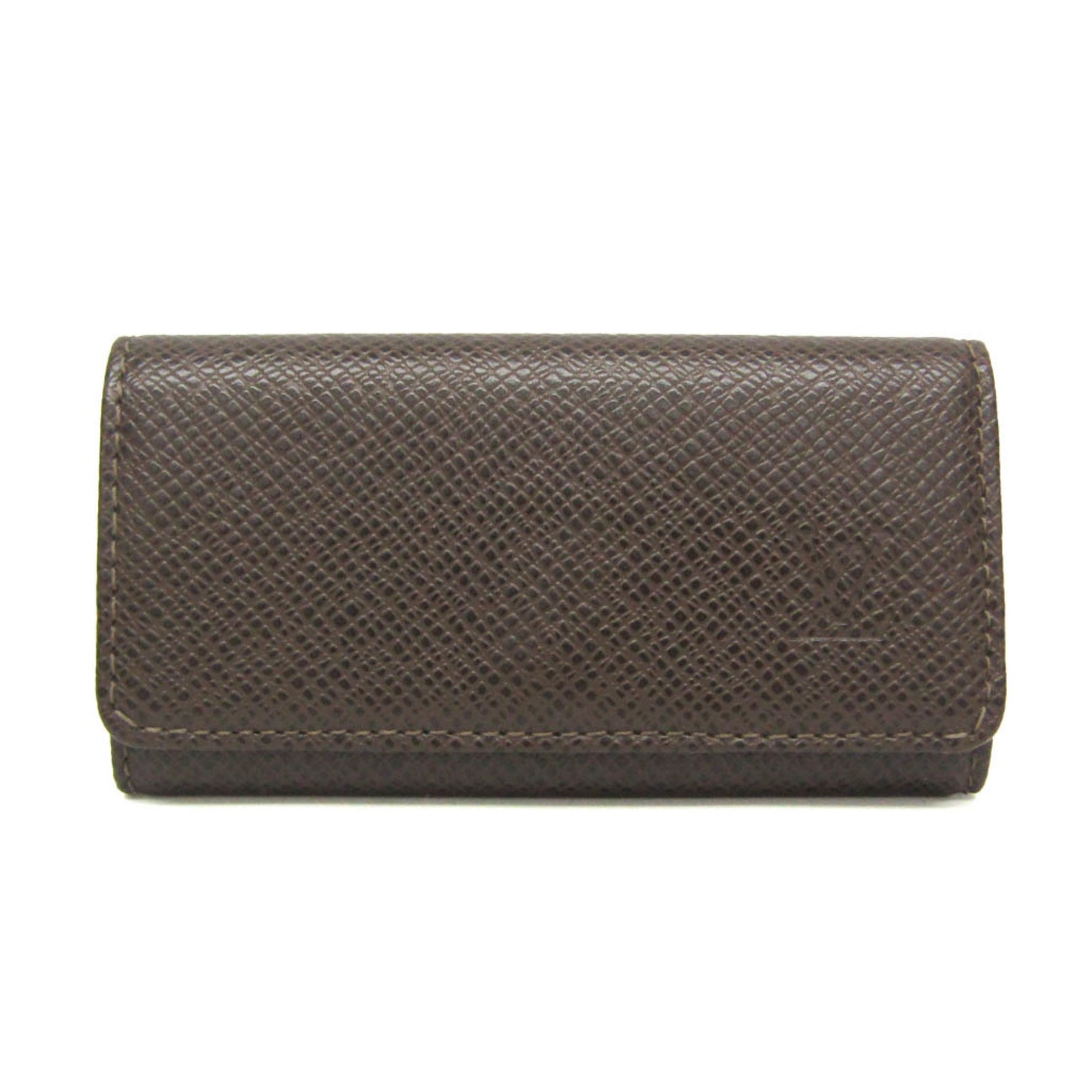 Louis Vuitton Taiga Key Holder 4 Men,Women Taiga Leather Key Case Brown,Grizzly