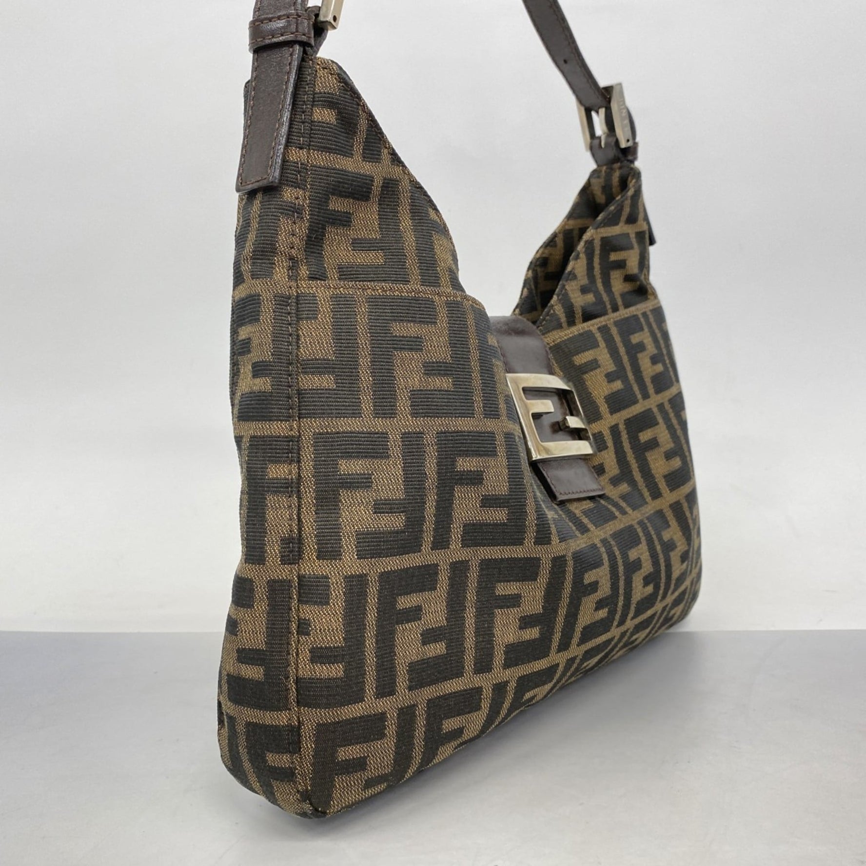 Fendi Zucca Nylon Canvas Handbag