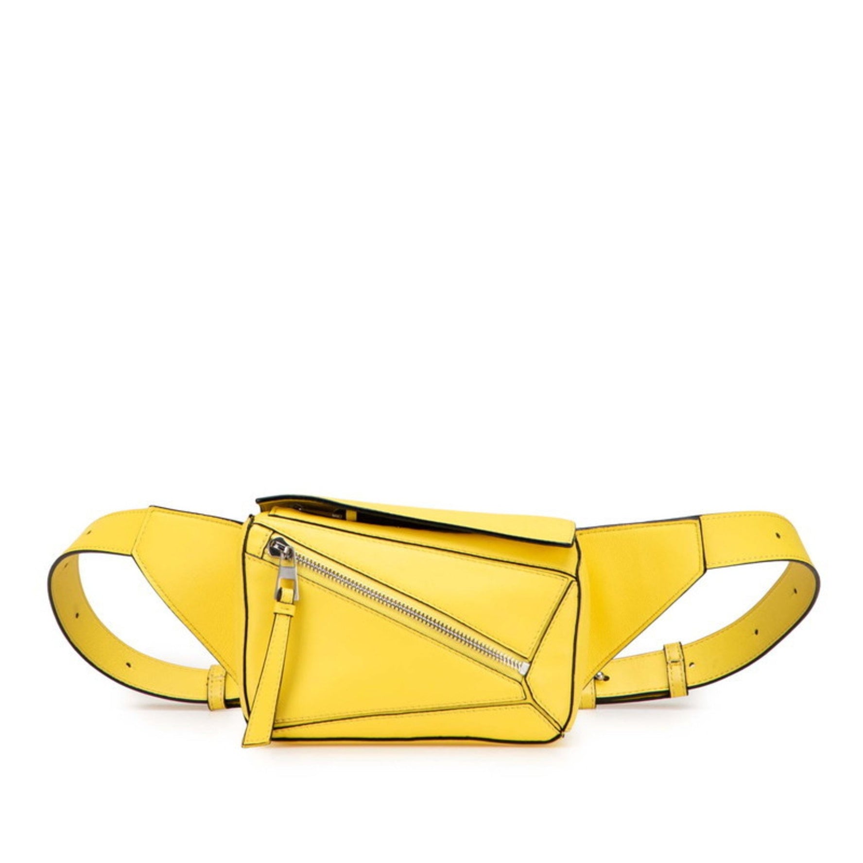 LOEWE Anagram Puzzle Bum Bag, Small, Yellow Leather, Women's