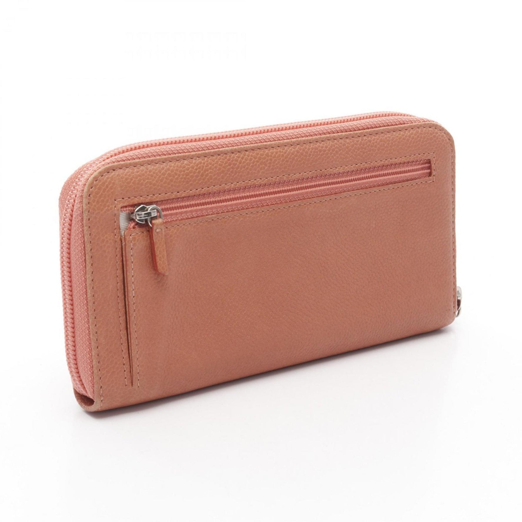 CHANEL Coco Mark Round Long Wallet in Calfskin Leather