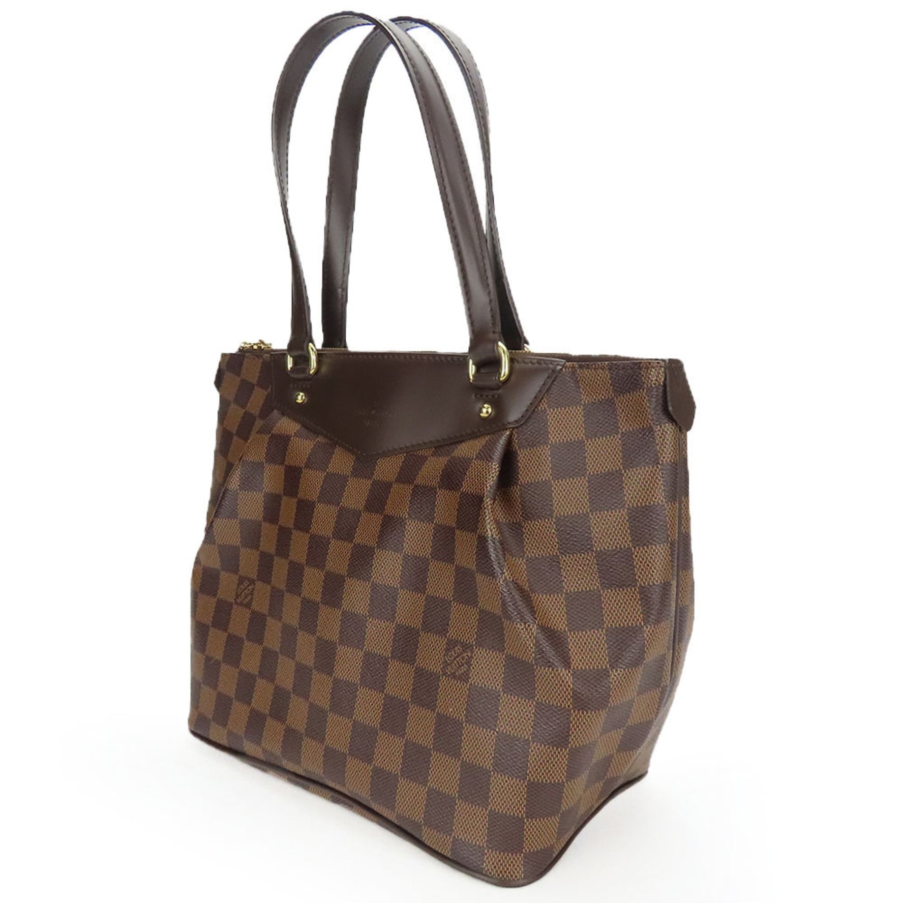 Louis Vuitton Tote Bag Westonminster PM N41102 Damier Leather Brown Women's LOUIS VUITTON