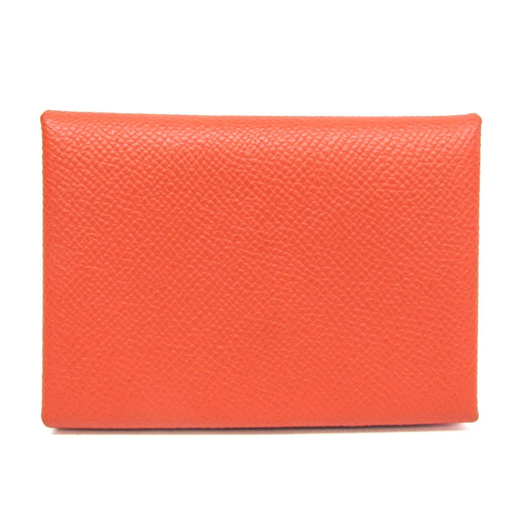 Hermes Calvi Duo Epsom Leather Card Case