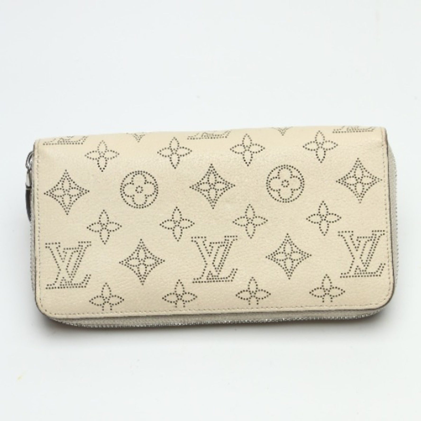 Louis Vuitton Round Zipper Monogram Mahina Zippy Wallet Long LV