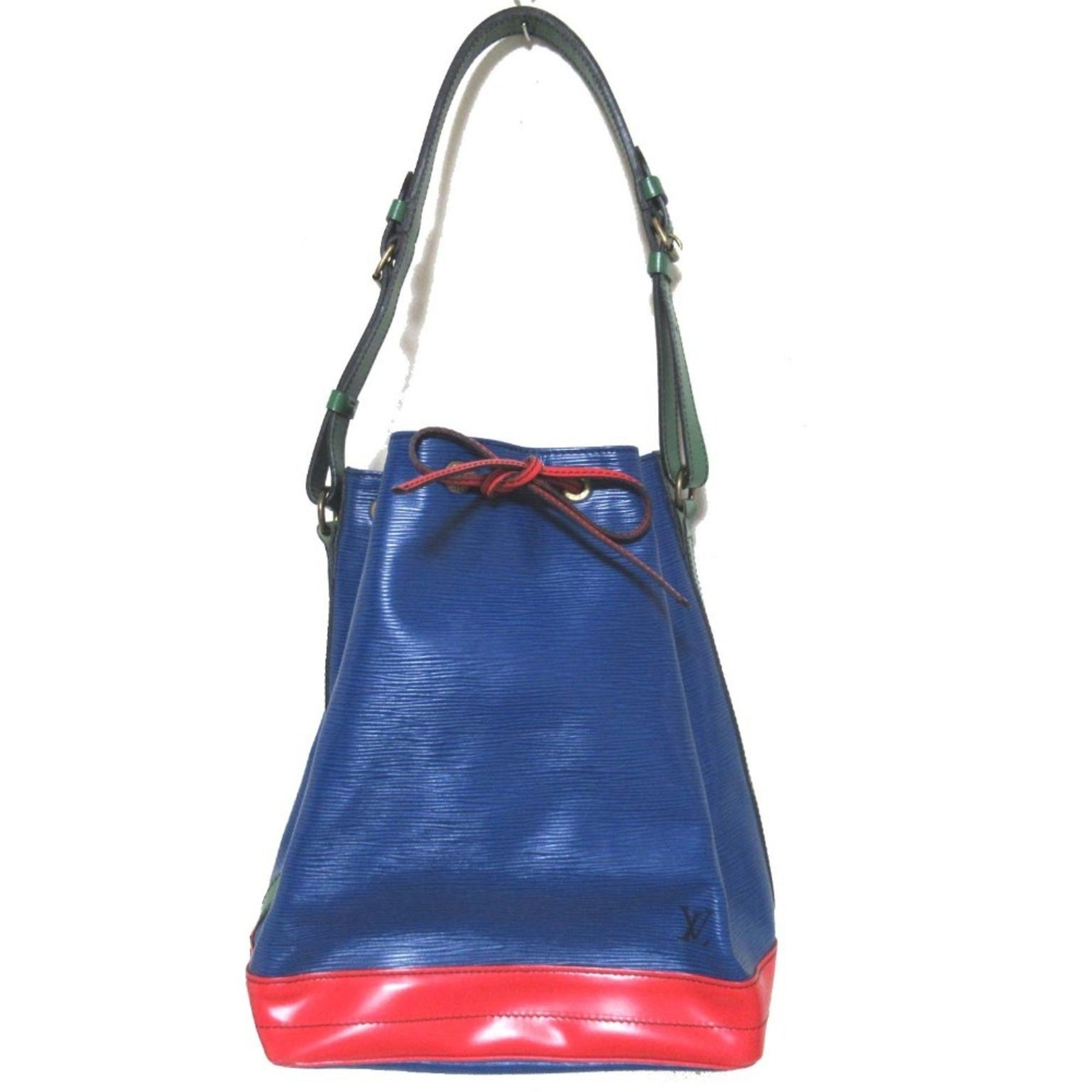 Louis Vuitton Epi Noe Shoulder Bag Blue/Red/Green