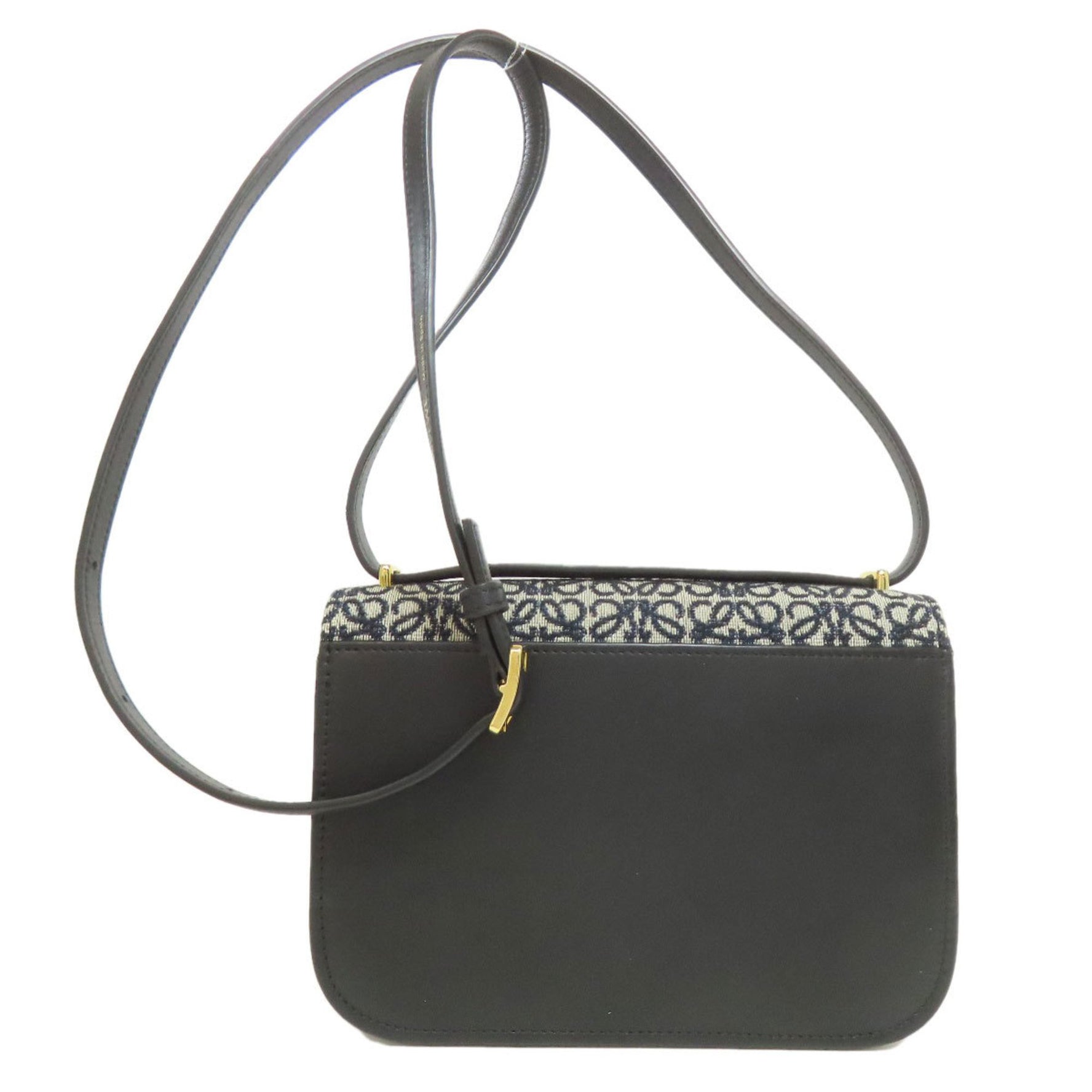 Loewe Anagram Shoulder Bag in Canvas and Calfskin