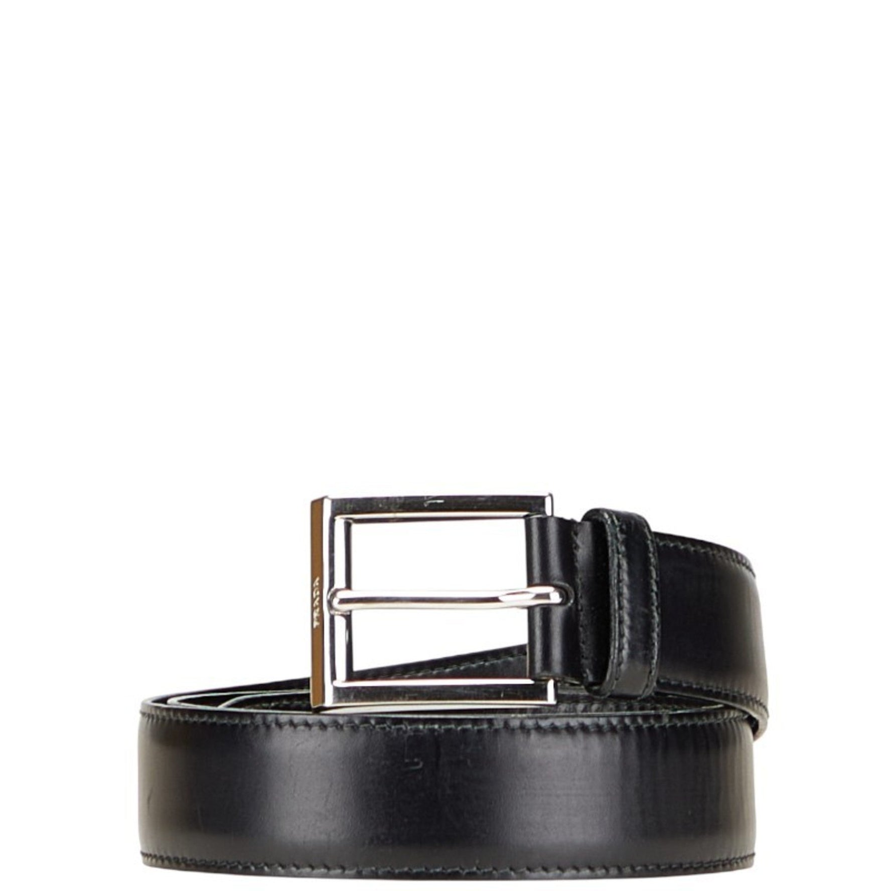 Prada Logo Belt Size: 36 90 Leather