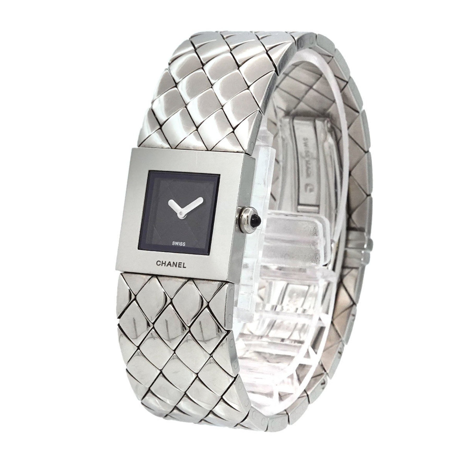 CHANEL Matelasse H0009 Women's Black Quartz Watch