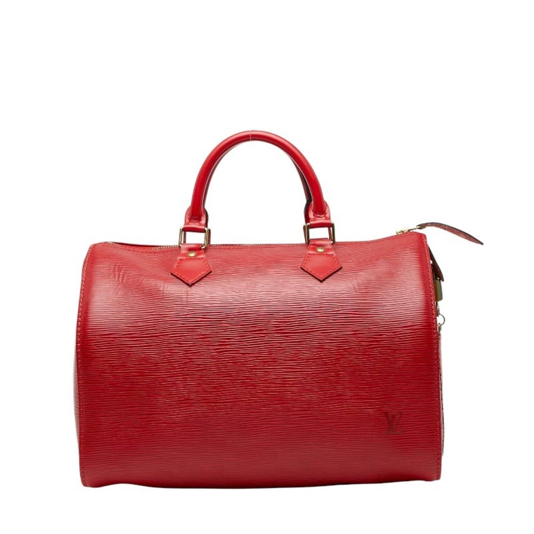 Louis Vuitton Epi Speedy 30 Handbag/Mini Boston Bag Castilian Red Leather LOUIS VUITTON