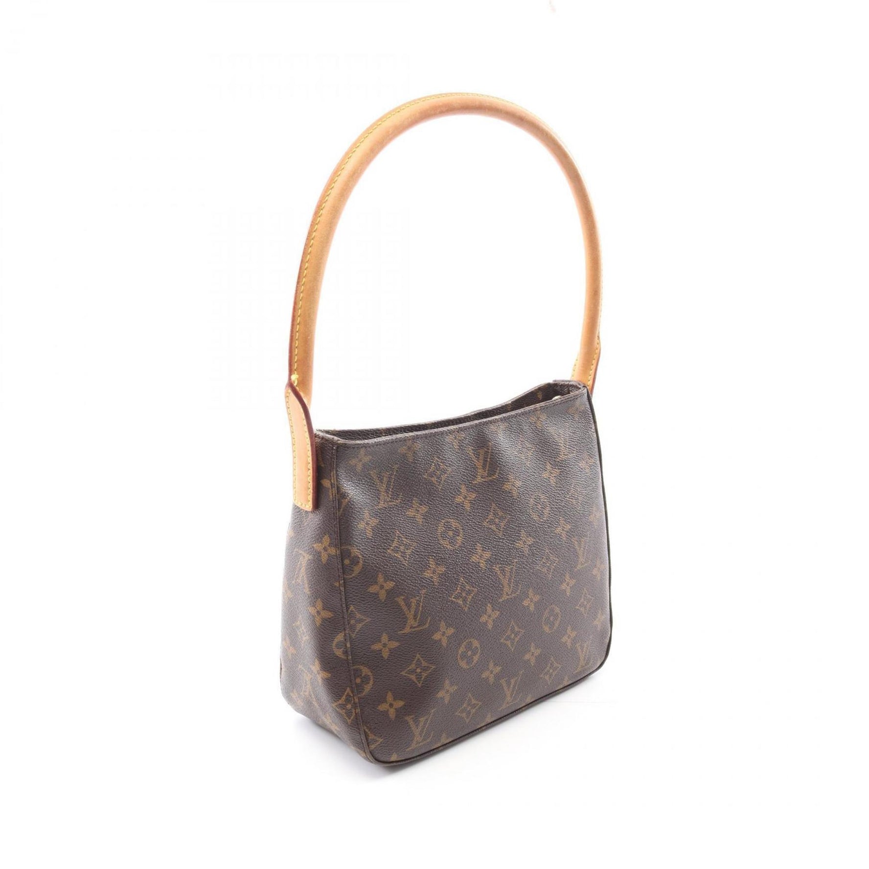 Louis Vuitton Looping MM Shoulder Bag, Coated Canvas and Leather, Monogram, Brown
