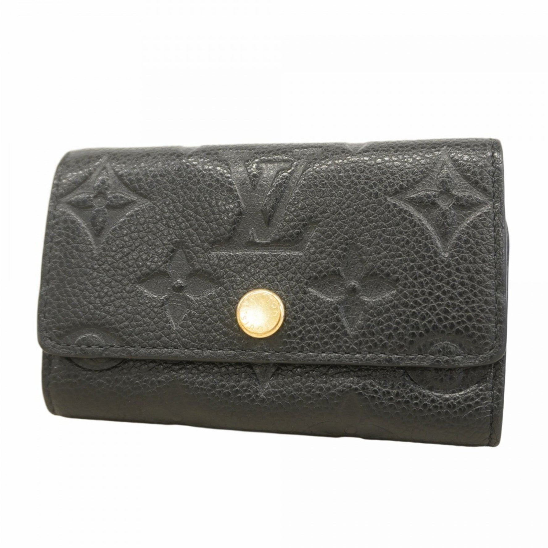 Louis Vuitton Monogram Empreinte Multicle 6 Key Case M64421 Noir for Men and Women