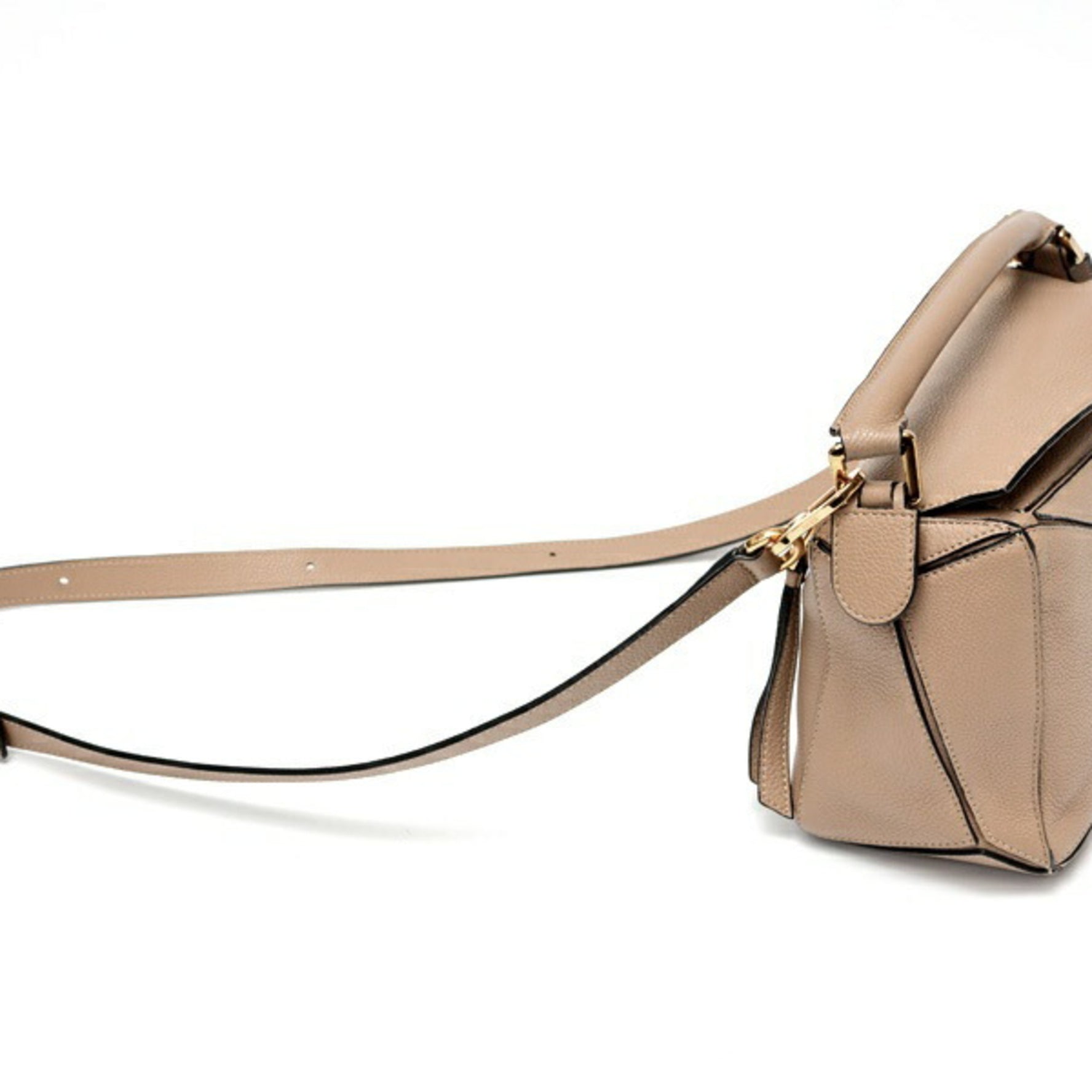 LOEWE Puzzle Bag Small Soft Grain Calfskin Greige