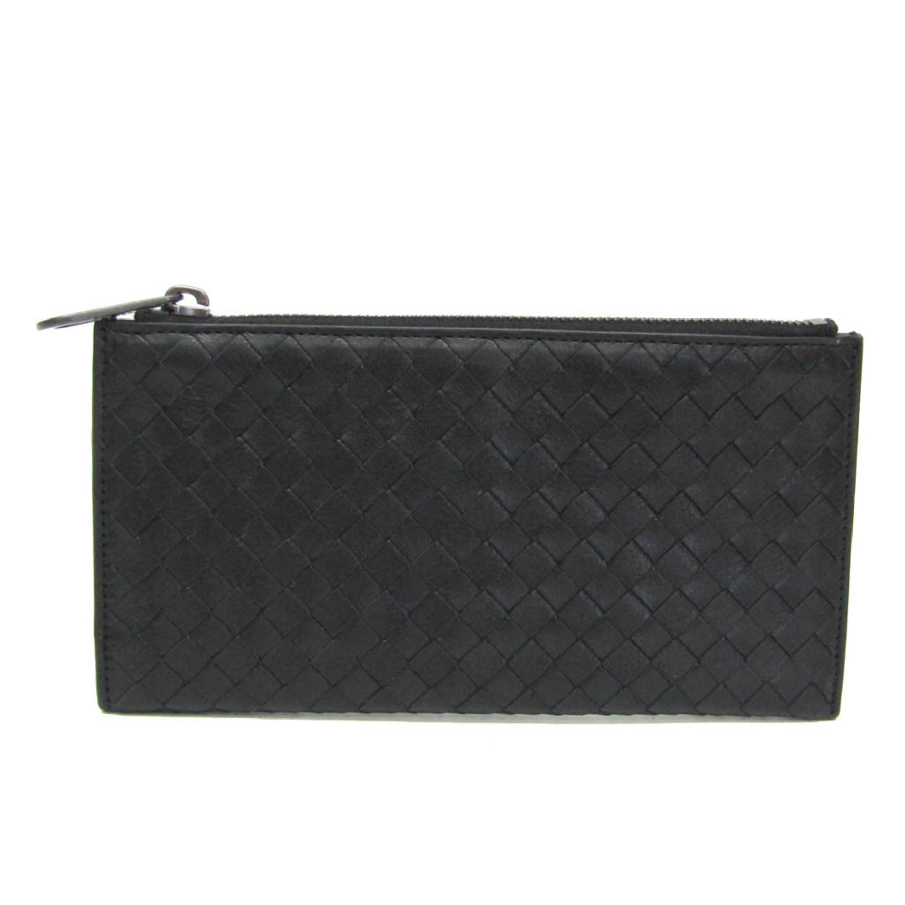 Bottega Veneta Intrecciato Leather Long Bill Wallet (bi-fold)