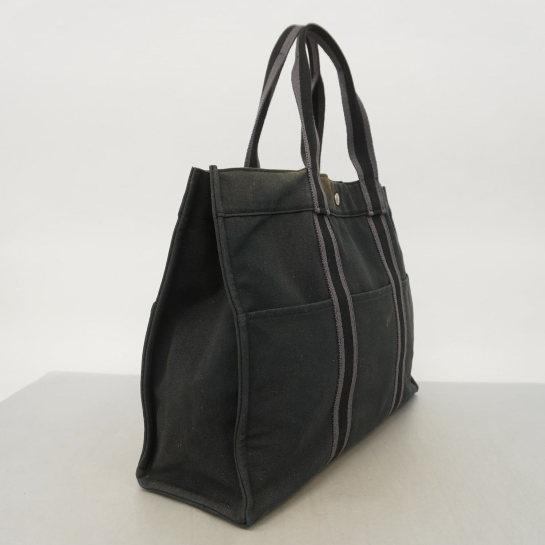 Hermes Foule GM Canvas Tote Bag