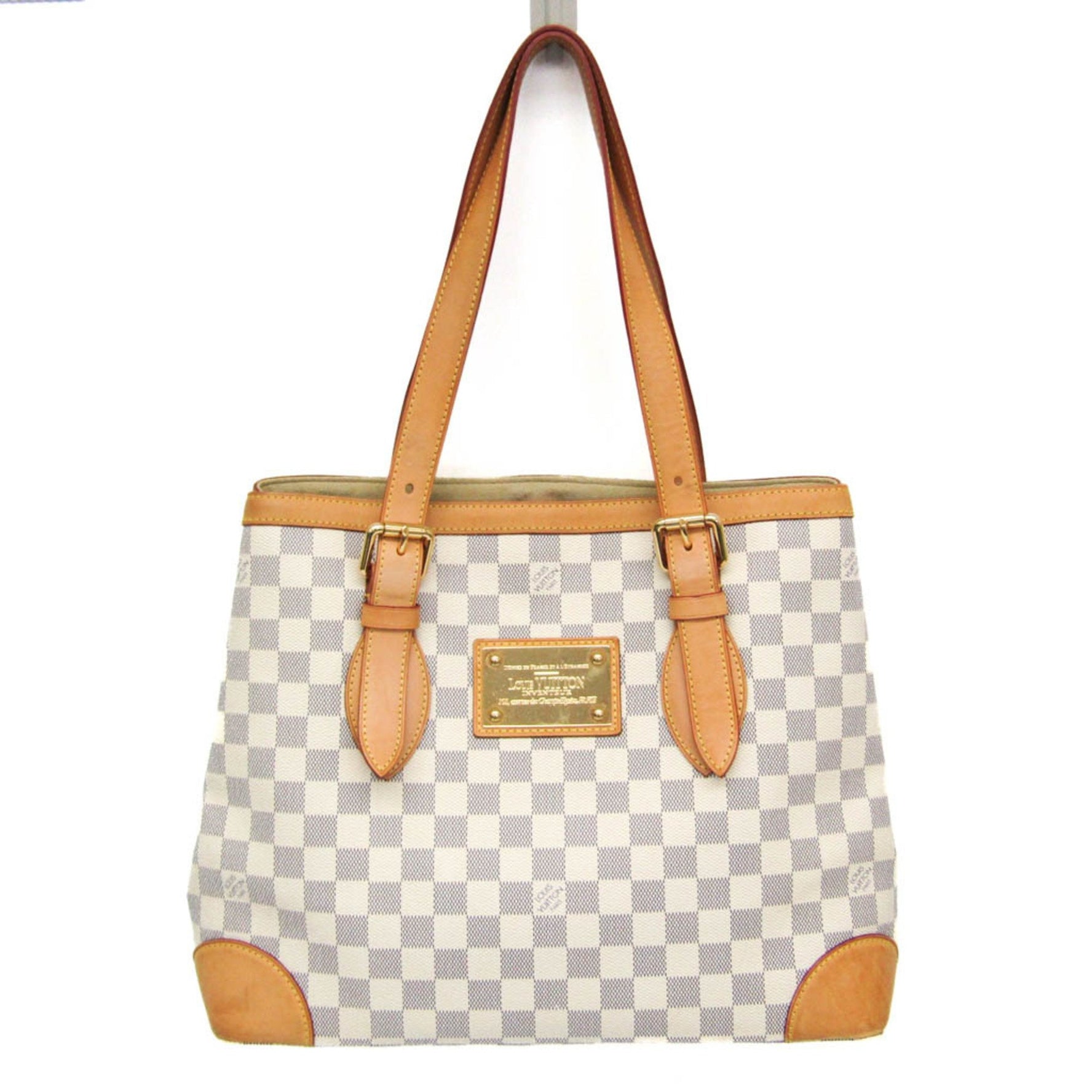 Louis Vuitton Damier Azur Hampstead MM Shoulder Bag Damier Azur